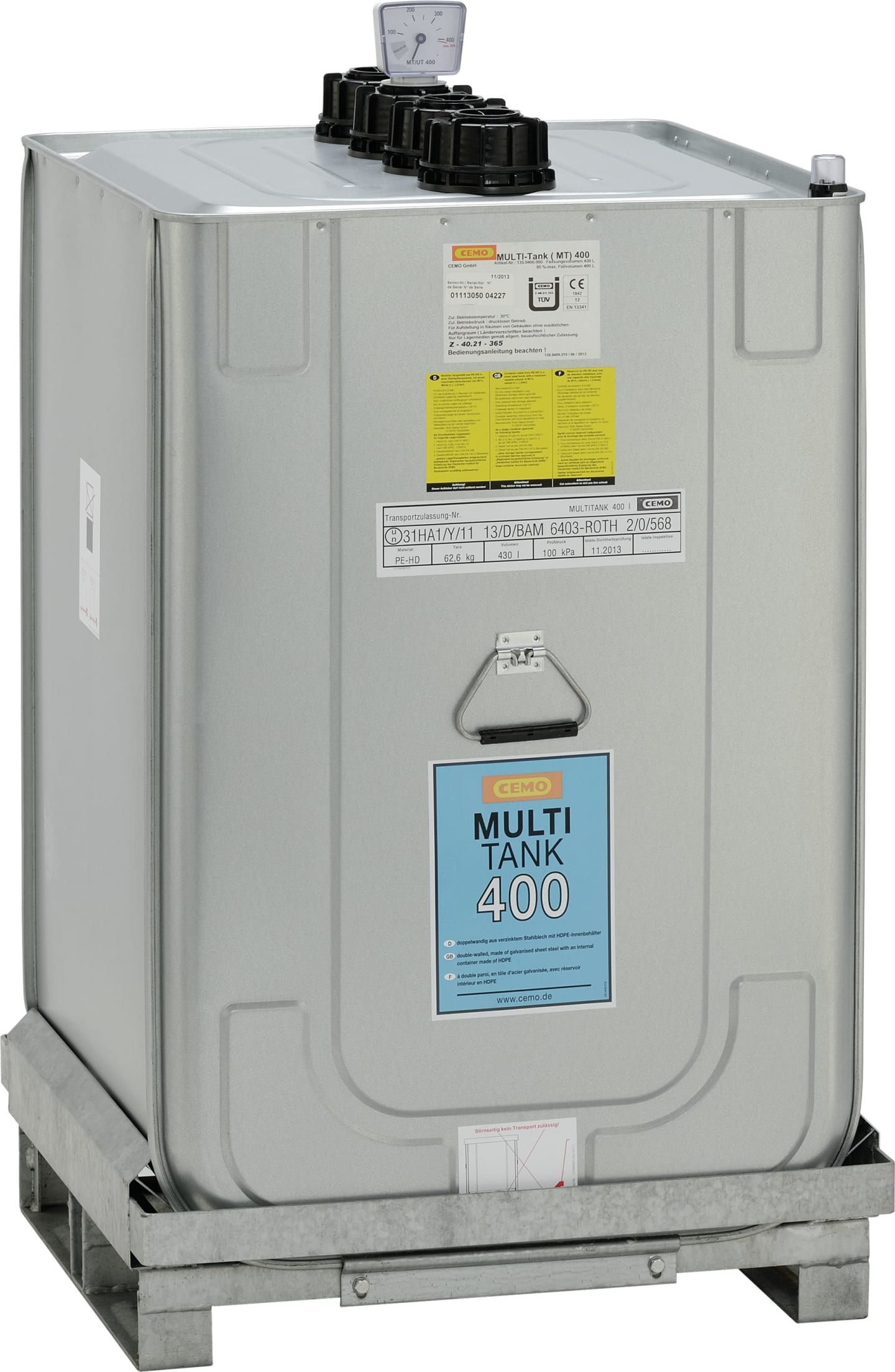 Cemo Lagertank "Multi" 400 l für Frischöl und Altöl, mobil, 7536