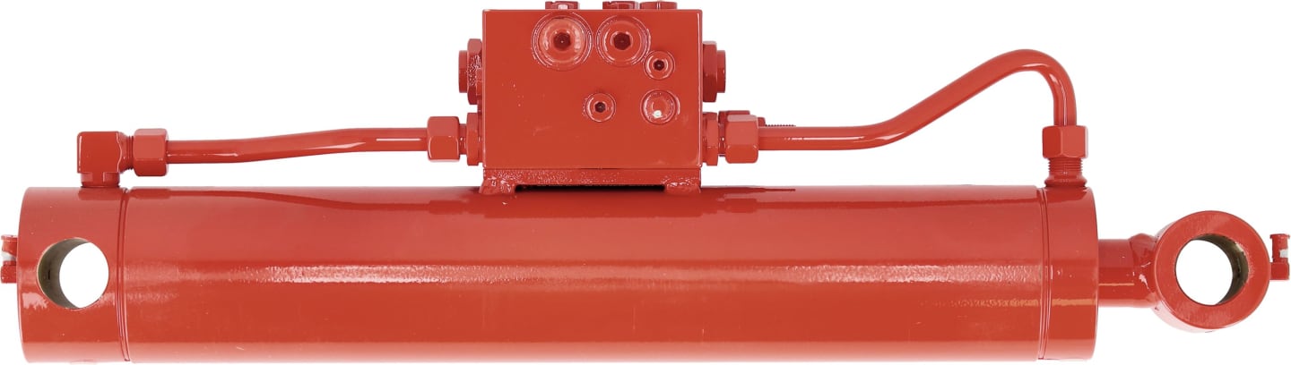 Pöttinger Hydraulikzylinder, Zug-Druck, 80 x 30 x 370 mm, für hydr. Rückschwenkung von Heckmähwerke, 442.571