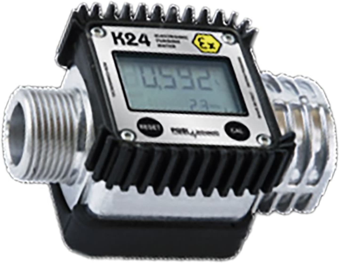 Cemo Durchflusszähler "K24 A ATEX" 7 – 120 l/min, digital, für Benzin, für Tankanlage KS mobil Easy 330, Benzinpumpe Cematic EX, 10411