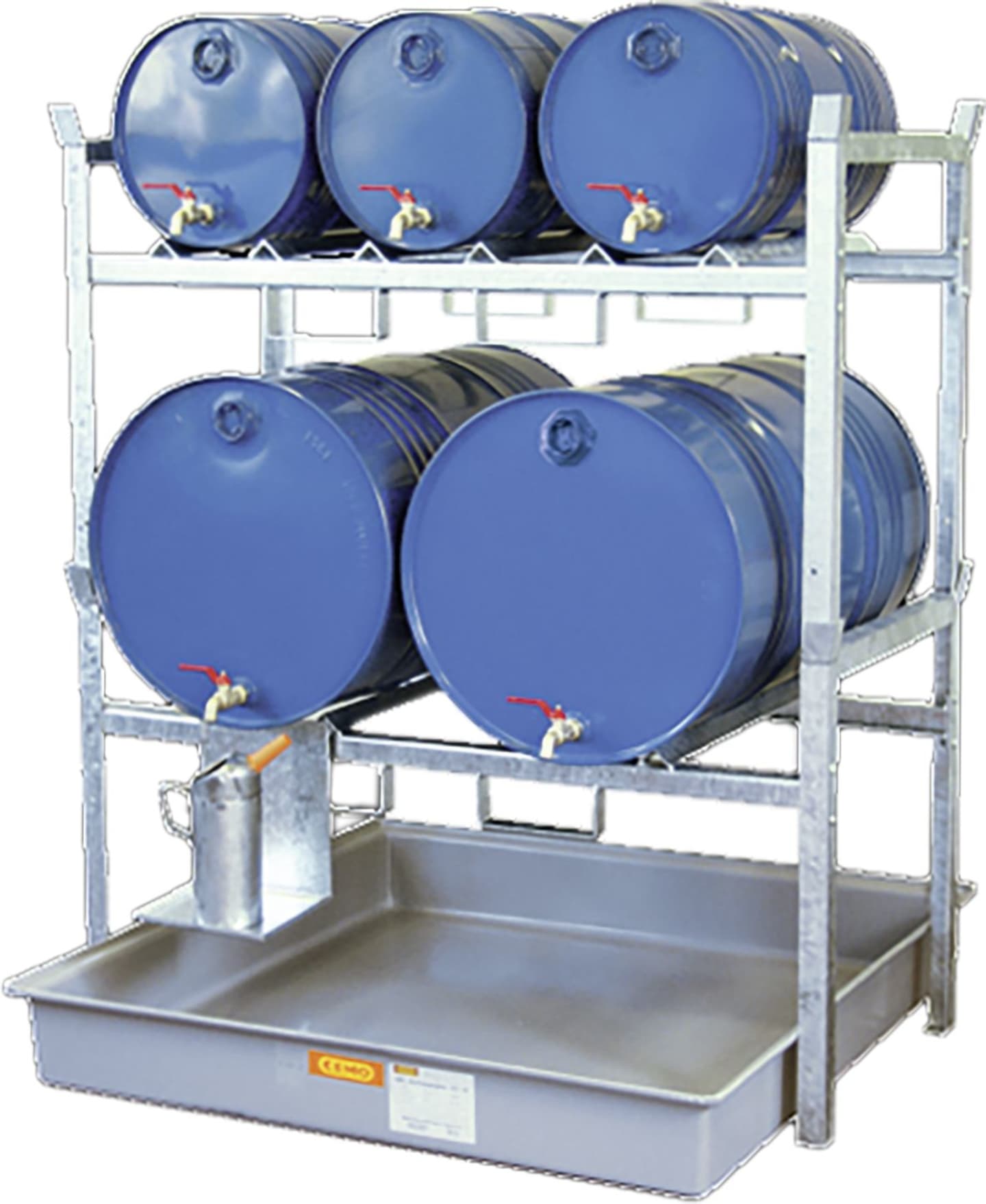 Cemo Regal "800" 128 x 162 x 141 cm 2 x Fassauflage 3 x 60/2 x 200, GFK-Wanne, 7672