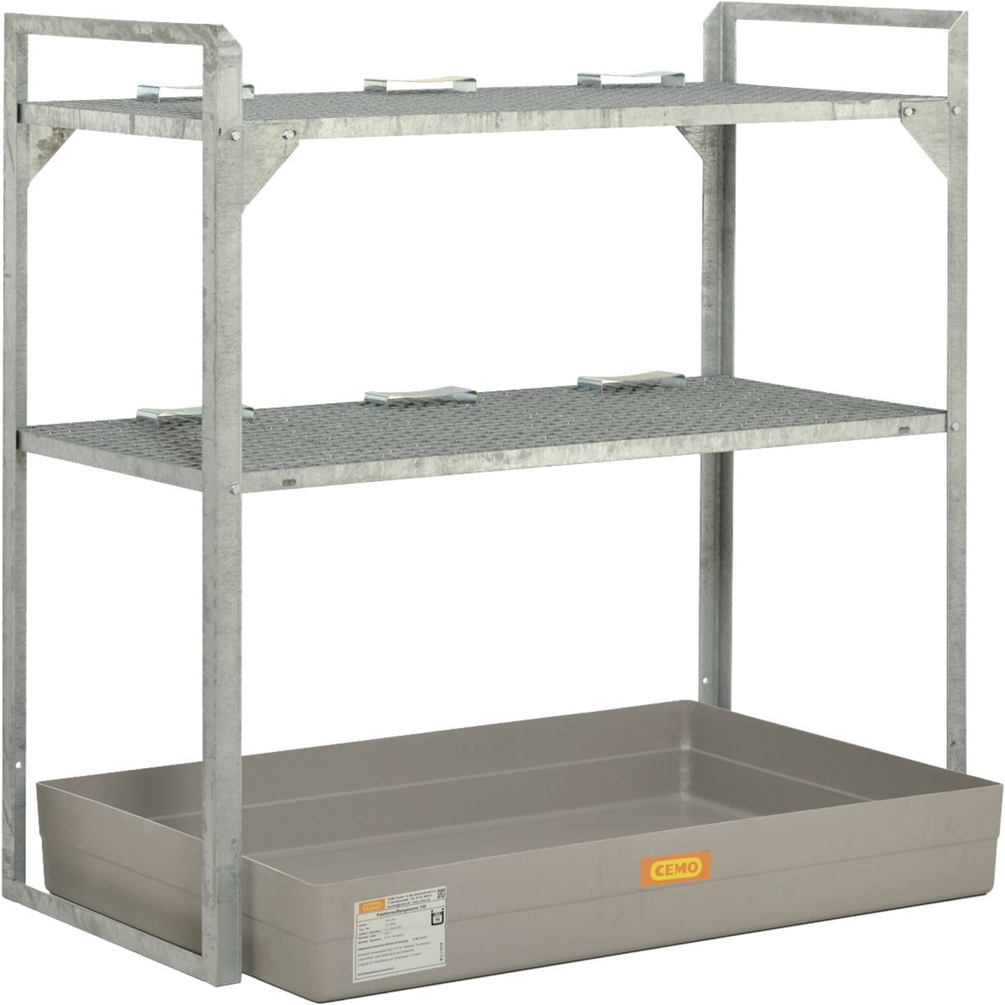 Cemo Regal "360" 132 x 130 x 80 cm 2 x Gitterrost, Fassauflage 6 x 60, GFK-Wanne, 7642