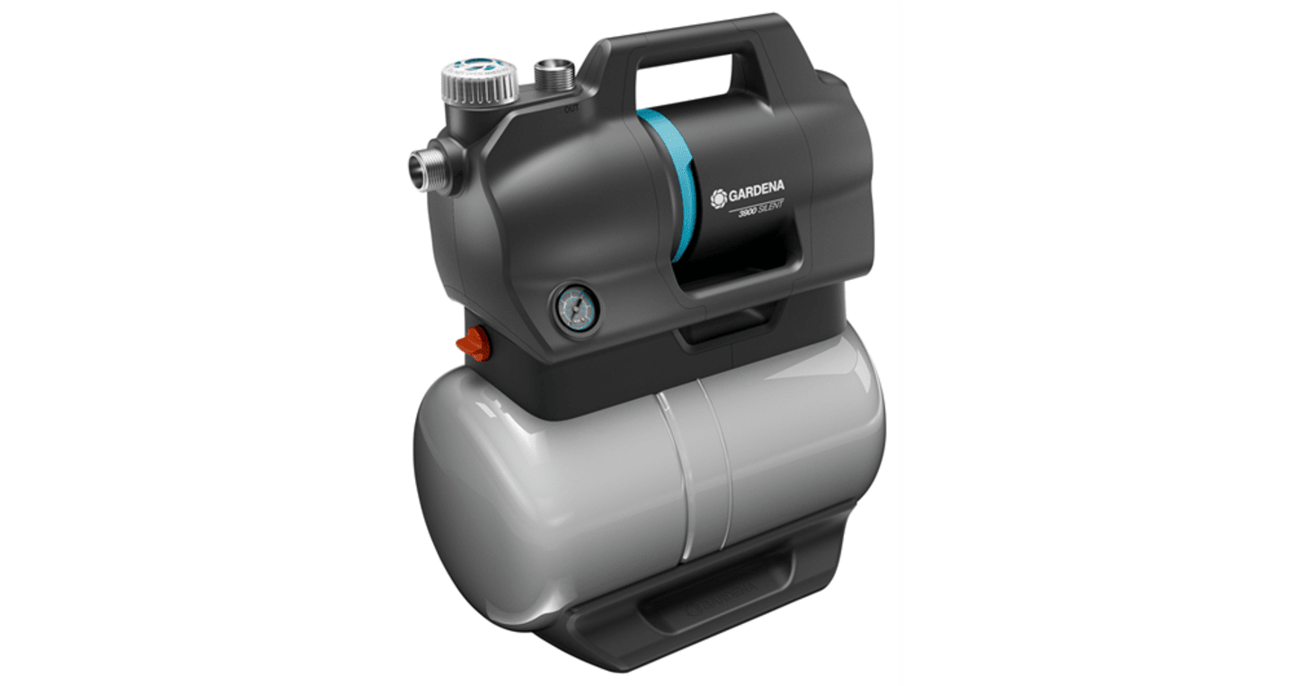 GARDENA Hauswasserwerk 3900 Silent 09066-61 schwarz; silber 09066-61