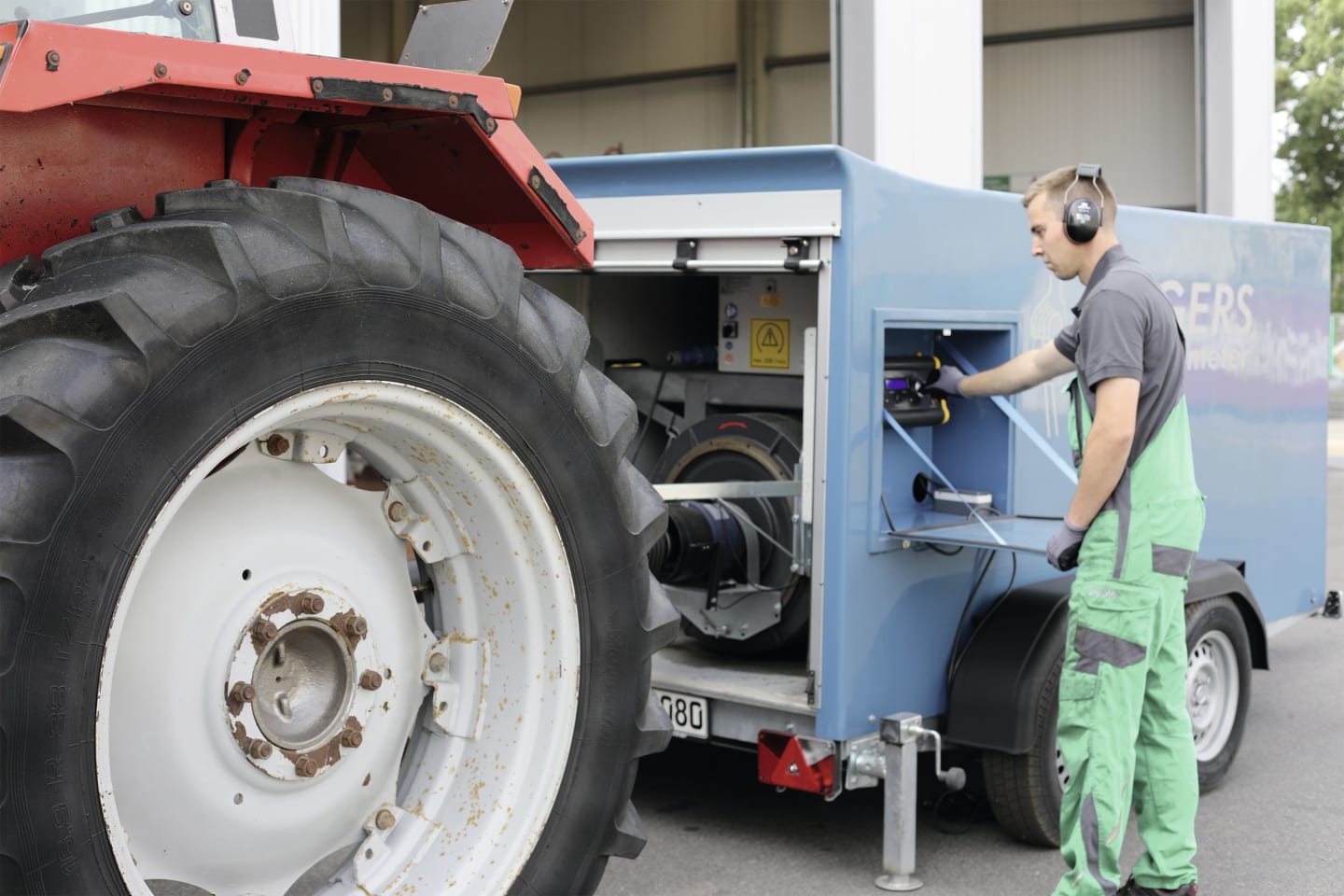 BayWa Leistungsdiagnose am Traktor