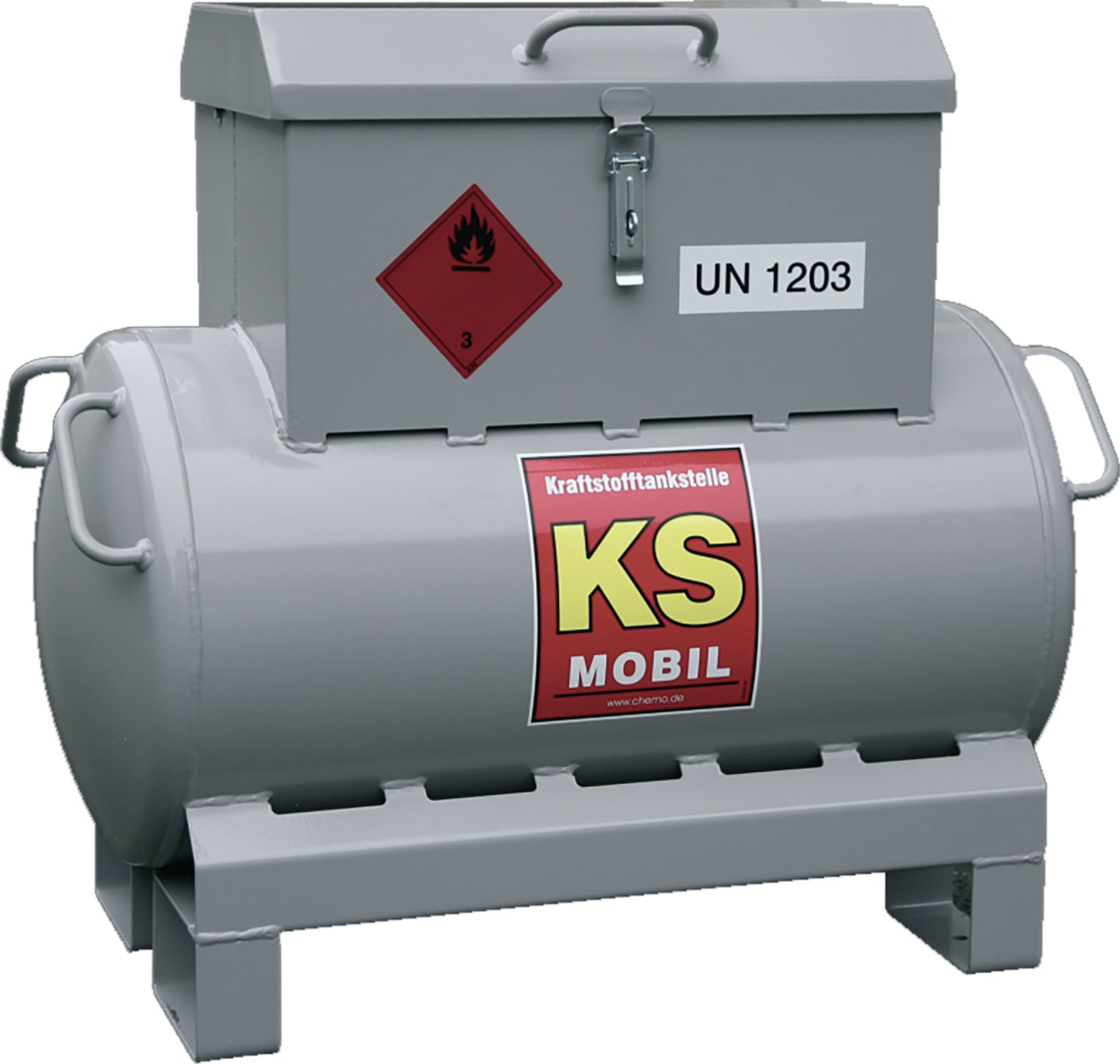 Cemo Tankanlage "KS mobil" 90 l, für Benzin; Öl-/Benzin-Mischungen, mobil, Handpumpe, 8840