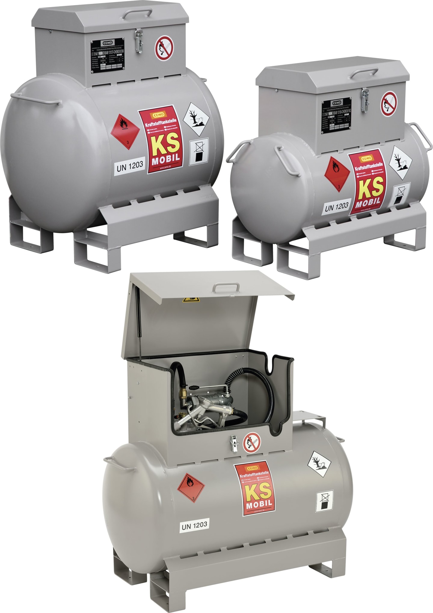 Cemo Tankanlage "KS mobil" für Benzin; Öl-/Benzin-Mischungen, mobil