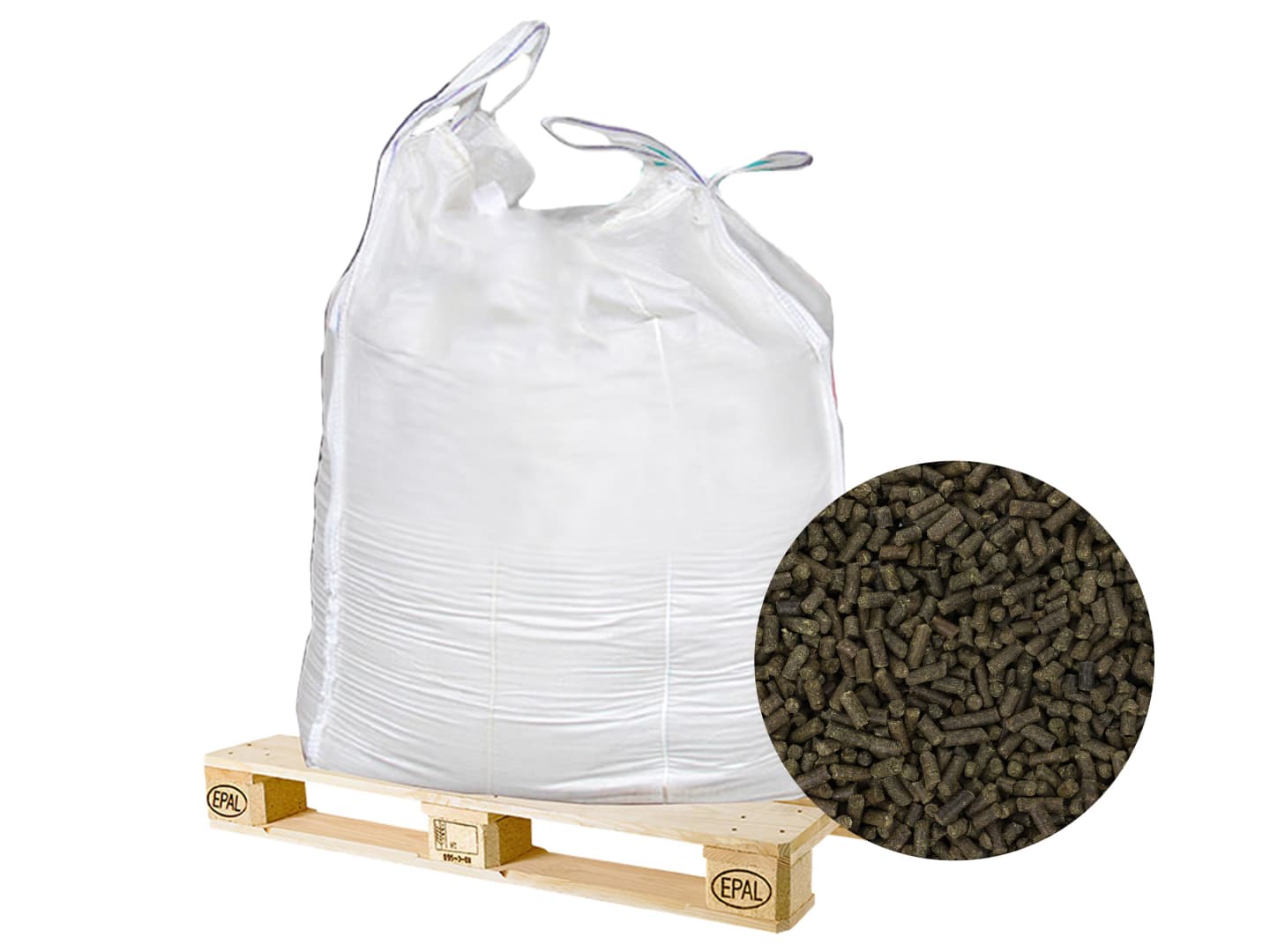 Kaiser Bio-Grünmehlpellets 800 kg BigBag naturbelassene Pellets aus Grünmehl in Bio-Qualität Pellet