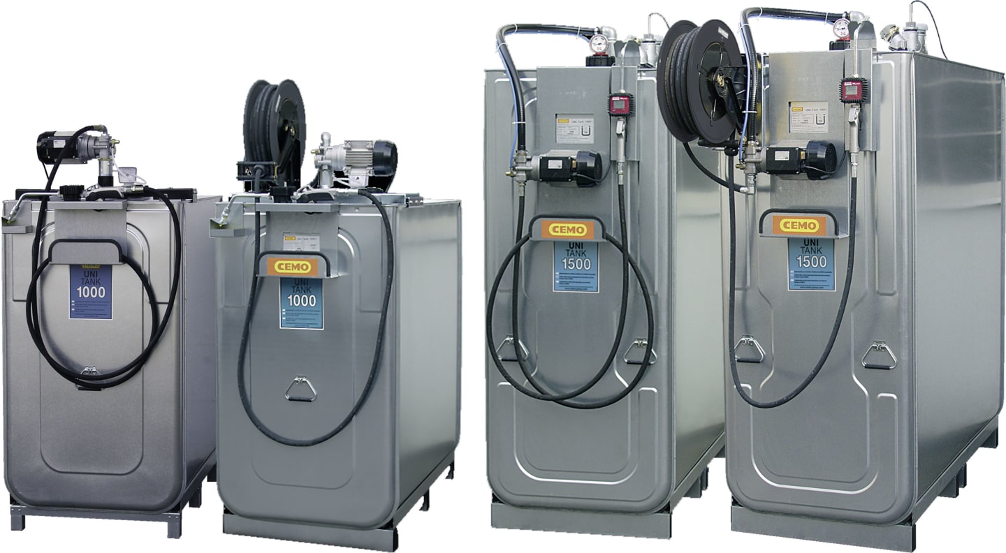 Cemo Tankanlage "Uni" für Frischöl, stationär, 230 V-Elektropumpe