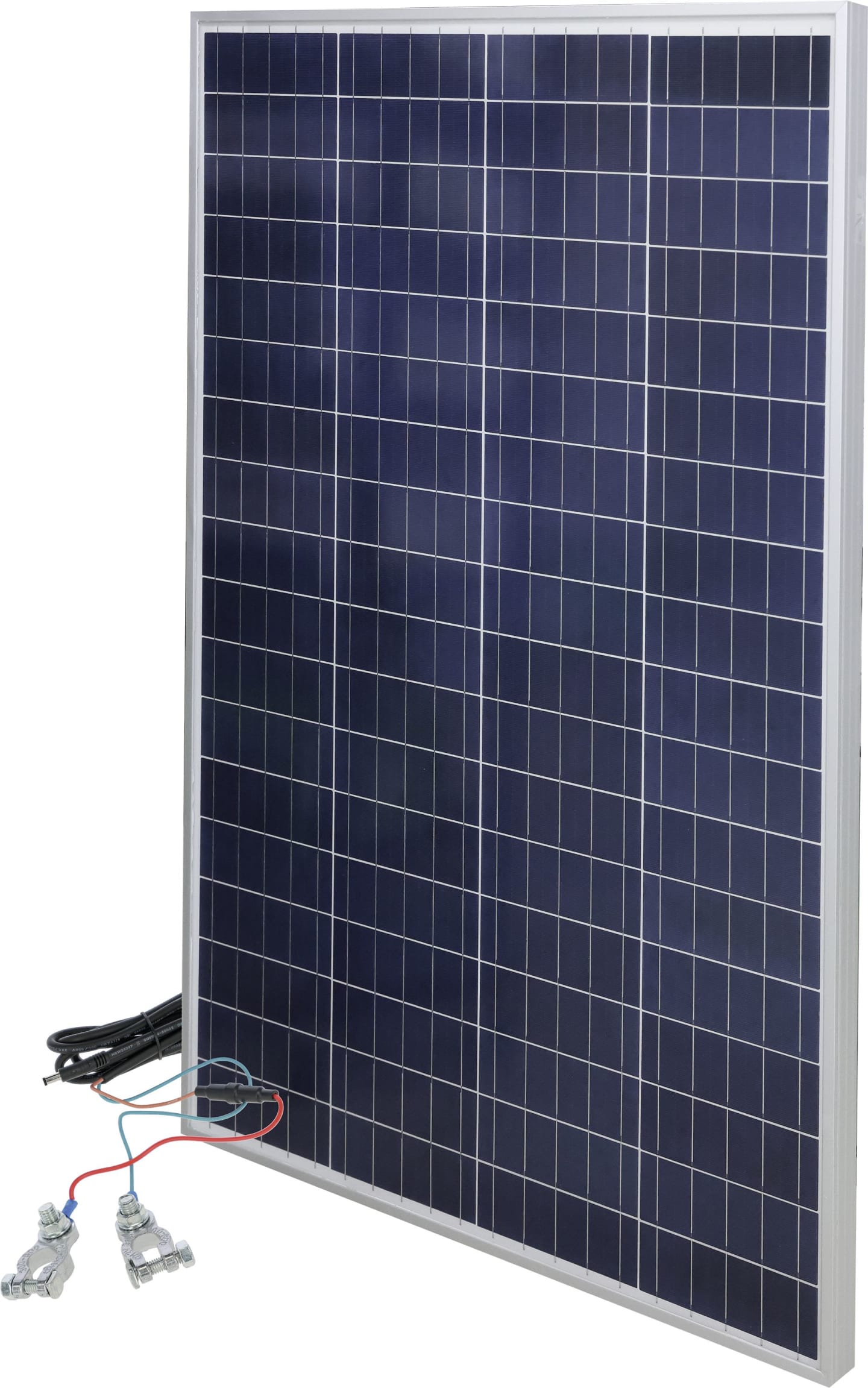KERBL Solarmodul 100 W 1.000 x 664 x 35 mm, für das Laden einer 12 V-Batterie, 70601