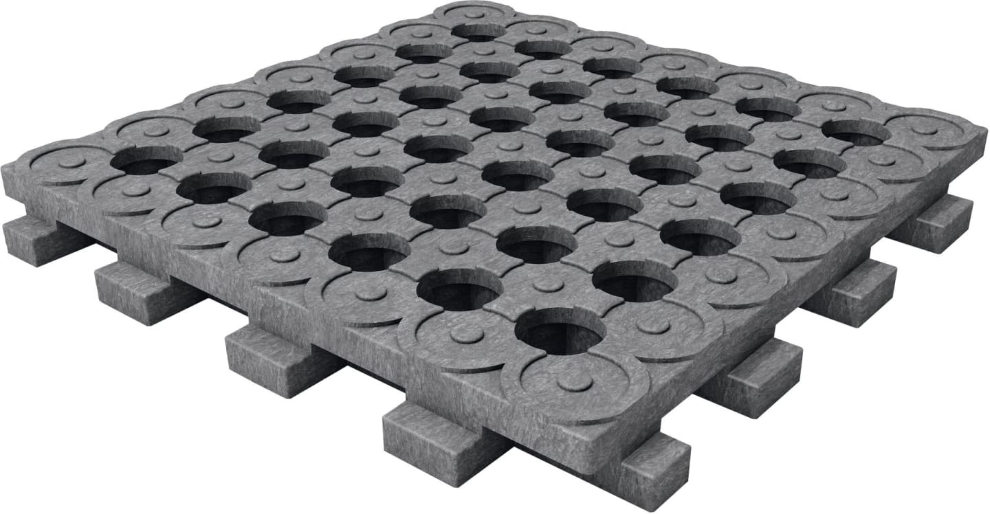 INB® Paddockplatte 50 x 50 x 5,3 cm, 1 St., für Tierhaltung, Garten- und Landschaftsbau und Bauwesen