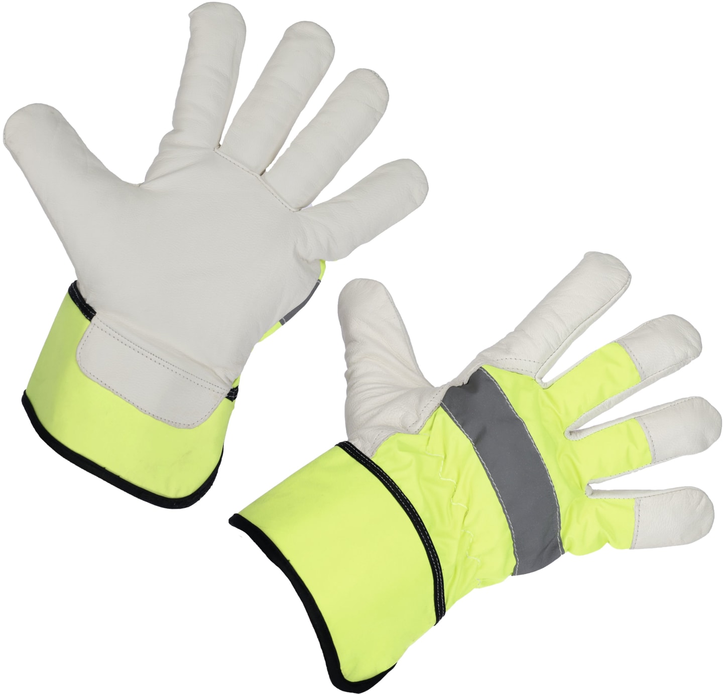 Keron Winterhandschuhe "Neon" Ziegenleder; Baumwollfleece; Polyester