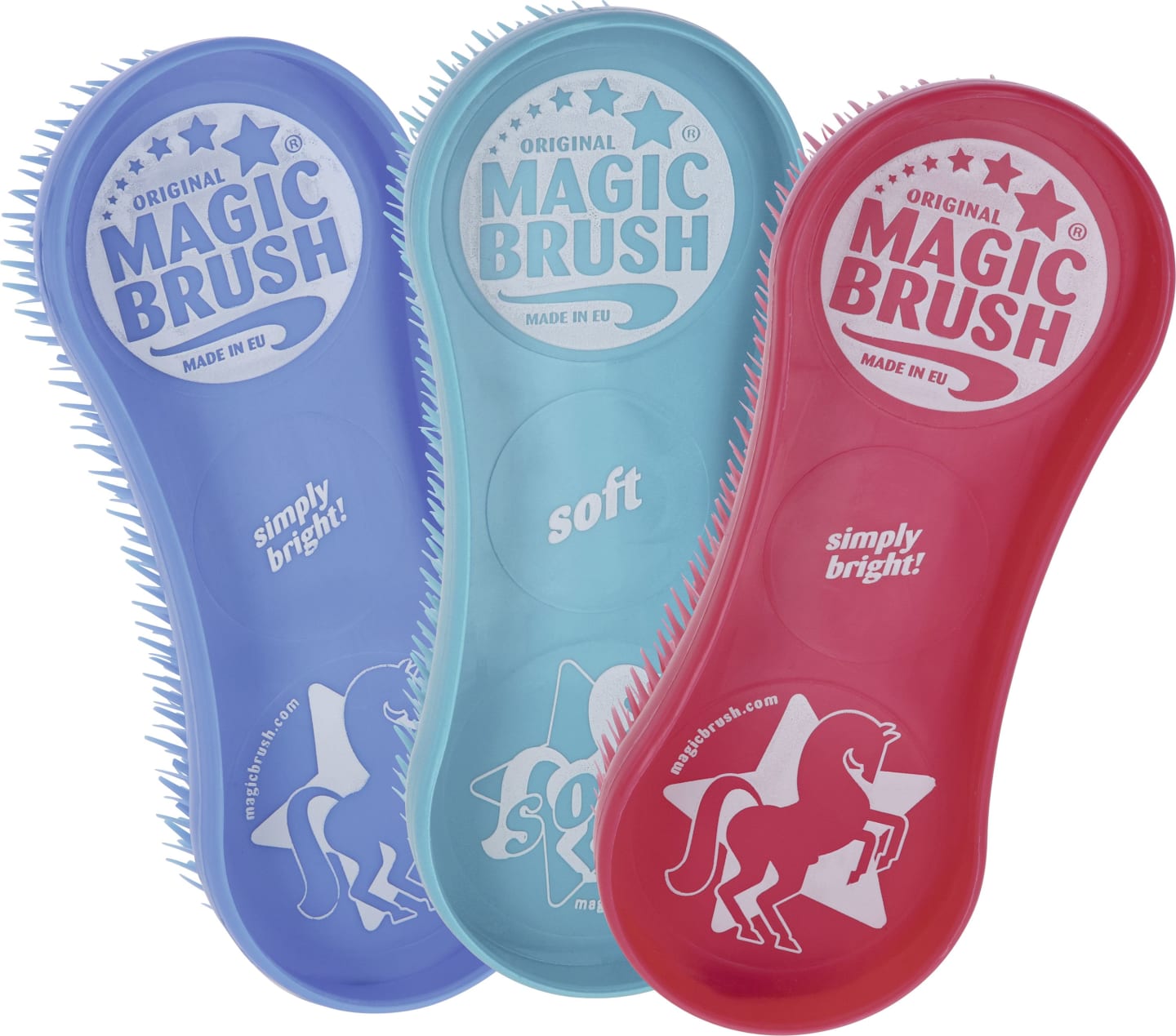 MAGIC BRUSH® Pferdebürstenset "Jellyfish" für die Pflege von Körper, Kopf, Bein und Huf, 3228256