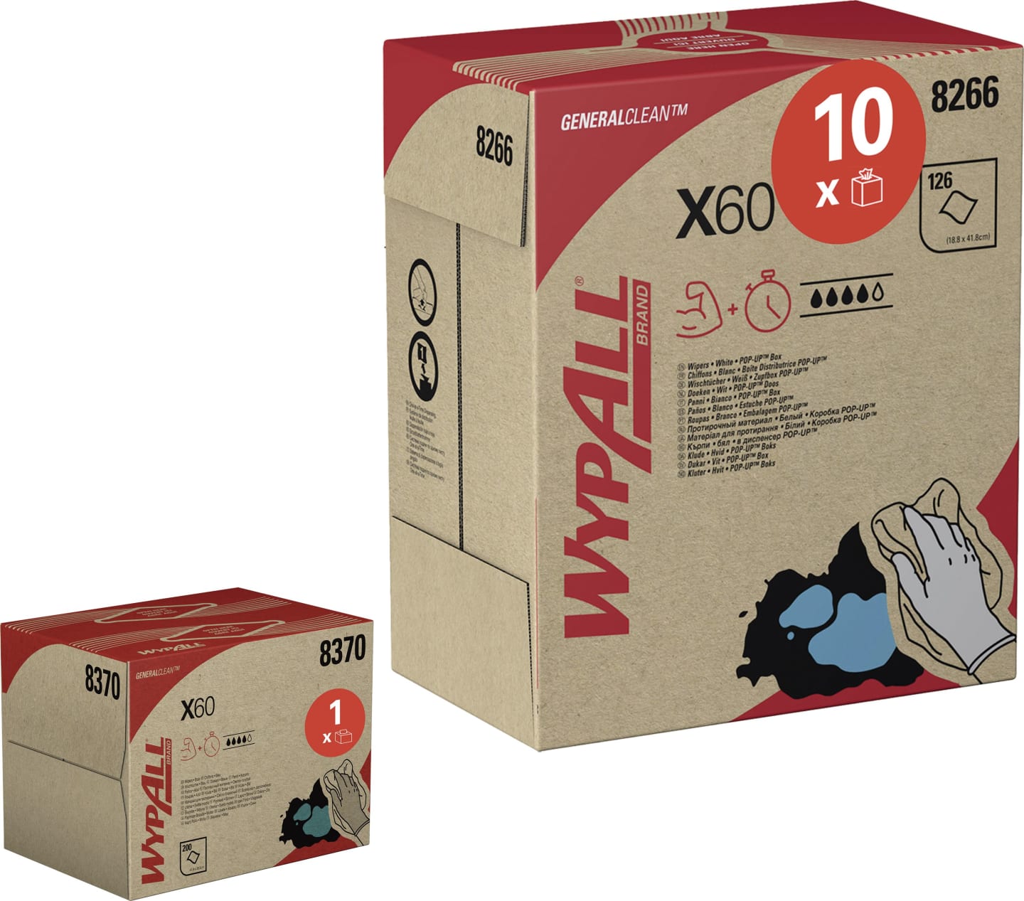 Putztuch "WypAll® X60 General Clean™" 1-lagig Spenderbox