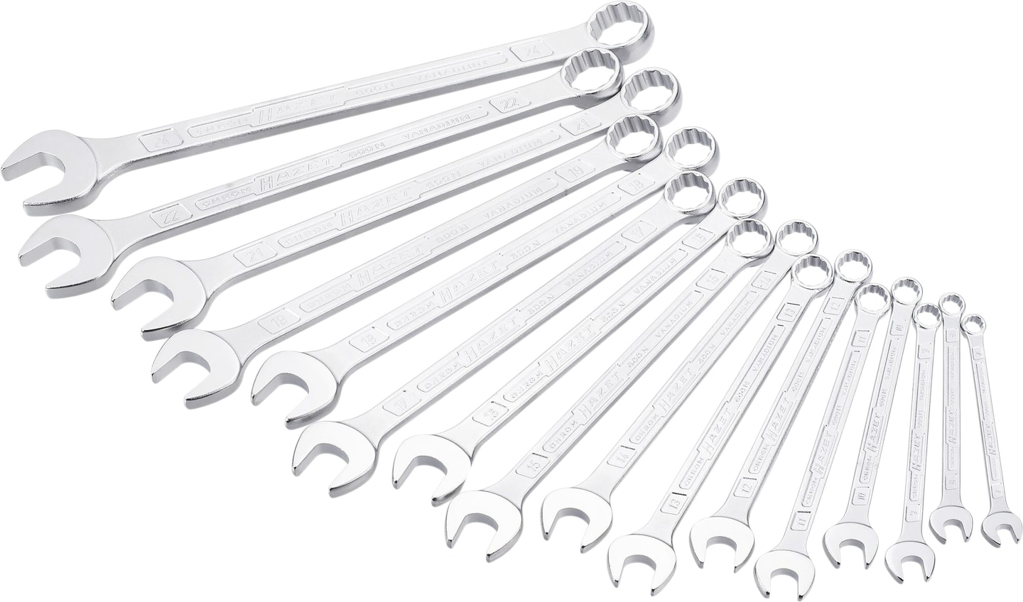 Hazet® Gabel-Ringschlüsselsatz 16-teilig, 600SPC/16