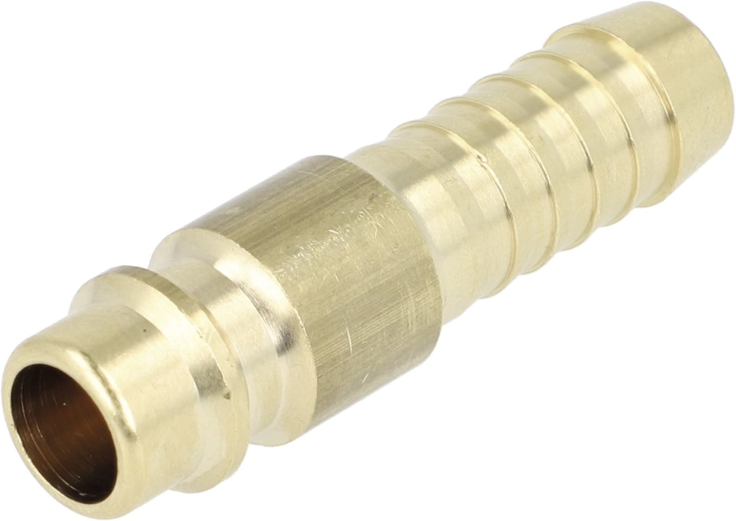 Druckluftstecker Ø 9 mm, NW , Messing, mit Schlauchtülle