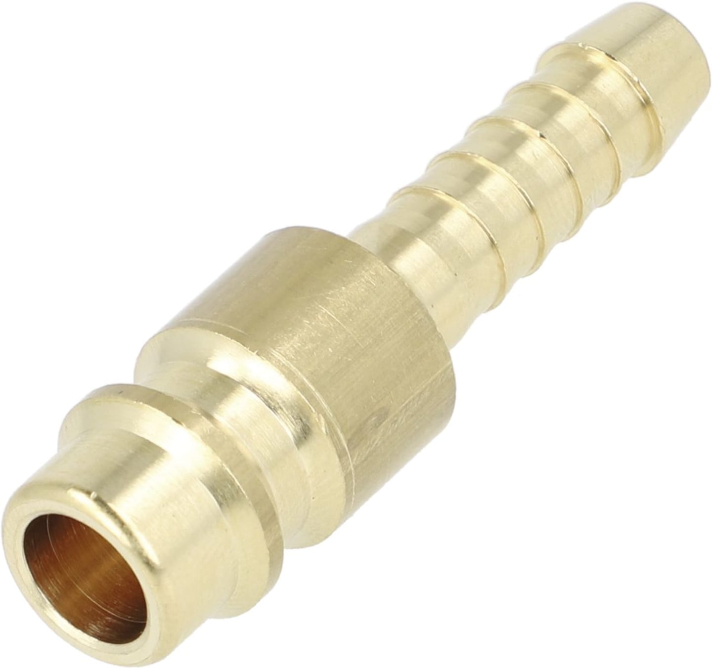 Druckluftstecker Ø 6 mm, NW , Messing, mit Schlauchtülle