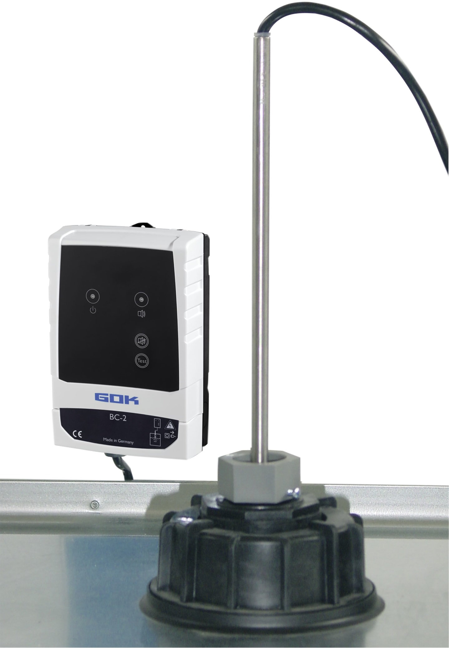 Cemo Überfüllsicherung 230 V, für Lagertank für Schmierstoffe Uni, Multi, Profitank, Tankanlage AdBlue® stationär, 11452