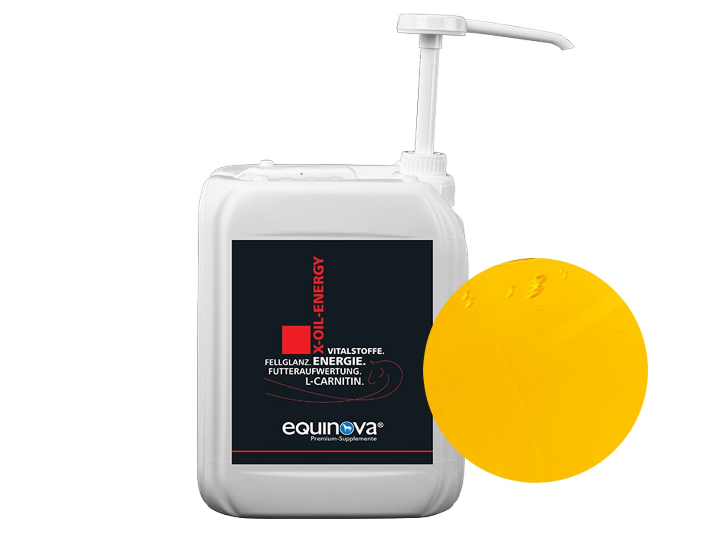 Equinova X-Oil Energie Ölmischung mit Mandelöl und Traubenkernöl 5 l Kanister