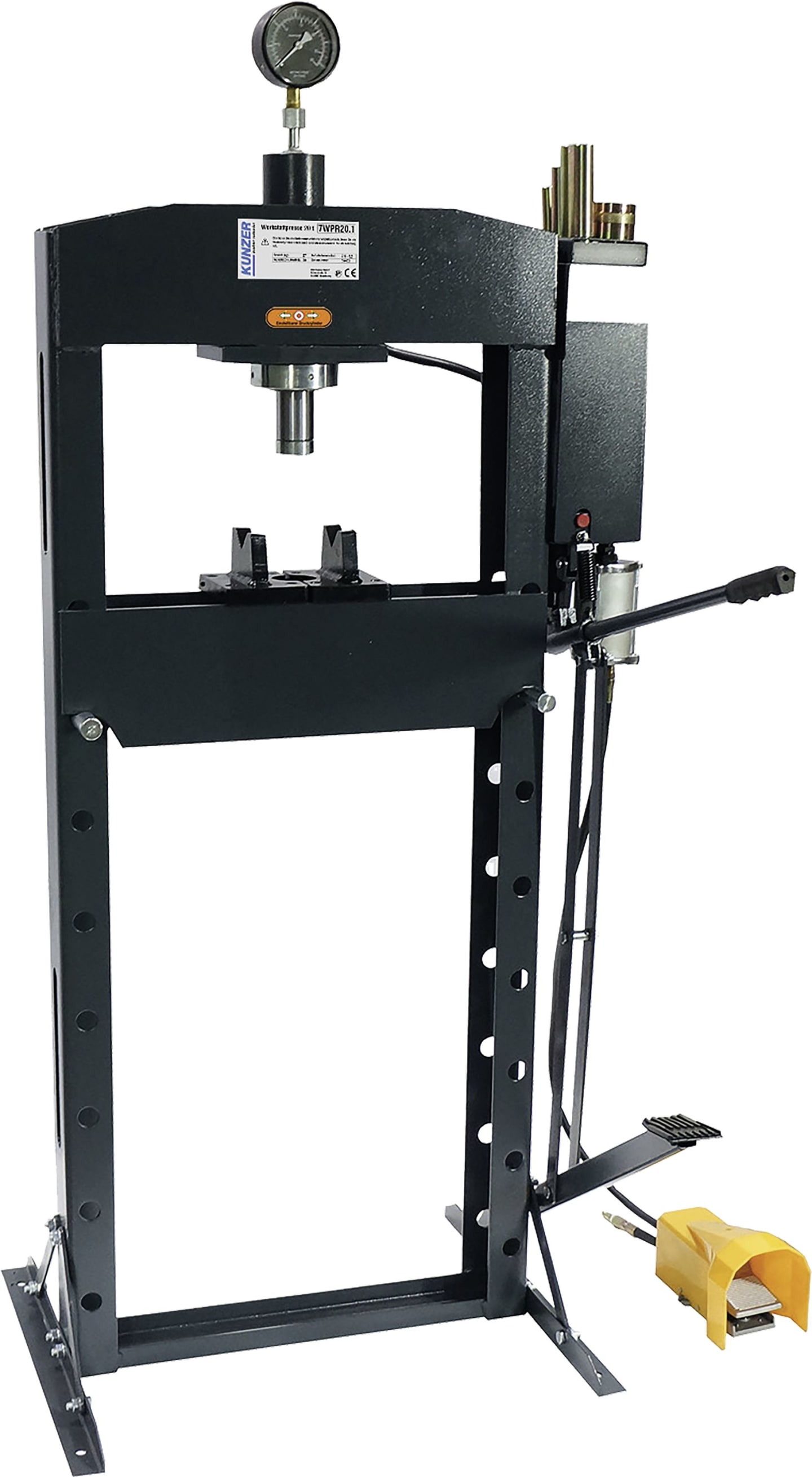KUNZER Werkstattpresse 20 t, Hub 150 mm, 7WPR20.1
