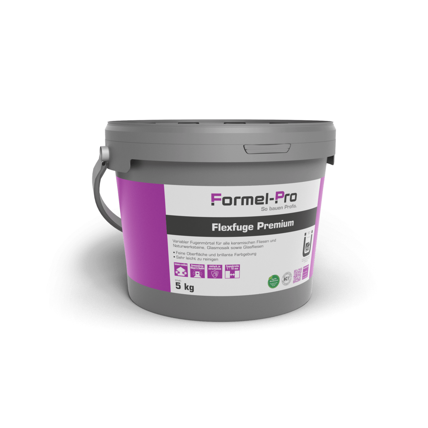Formel-Pro Flexfuge Premium zementgrau 5 kg