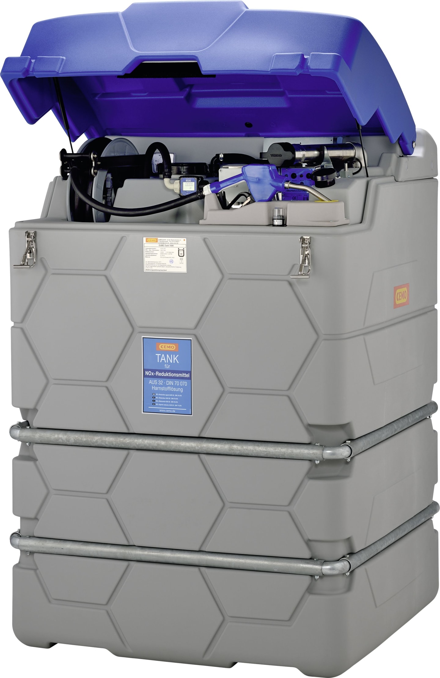 Cemo Tankanlage "Cube AdBlue® Indoor/Outdoor Premium" für AdBlue®, stationär, 230 V-Pumpe