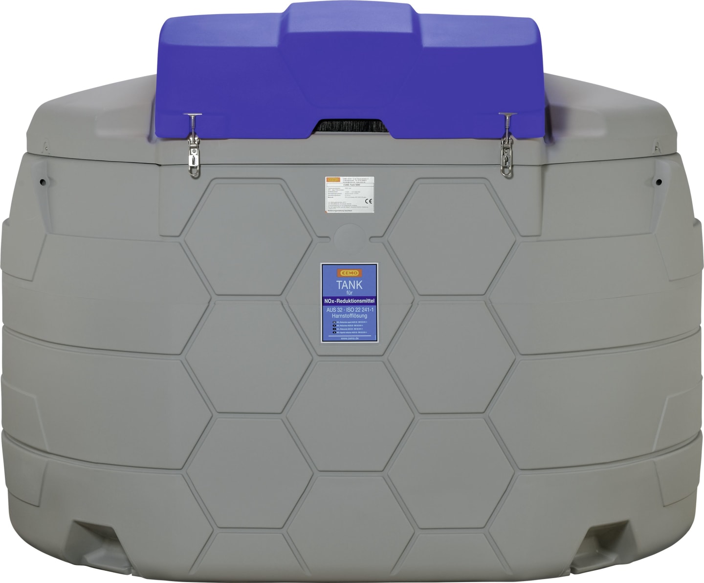 Cemo Tankanlage "Cube AdBlue® Outdoor Premium" 5.000 l, für AdBlue®, stationär, 230 V-Pumpe, mit Deckel und Heizlüfter, 11165