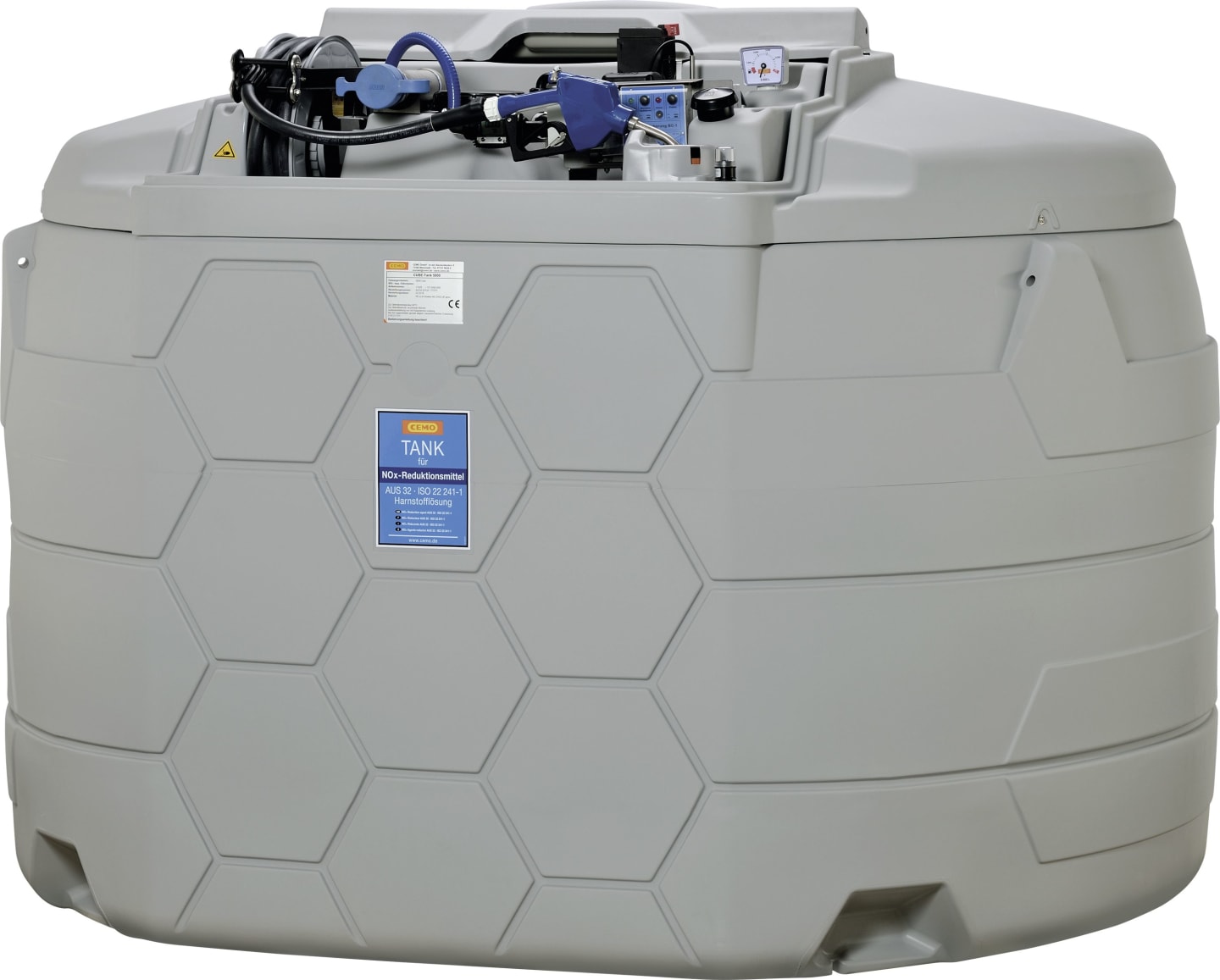 Cemo Tankanlage "Cube Adblue® Indoor Premium" 5.000 l, für AdBlue®, stationär, 230 V-Pumpe, ohne Deckel, 11141