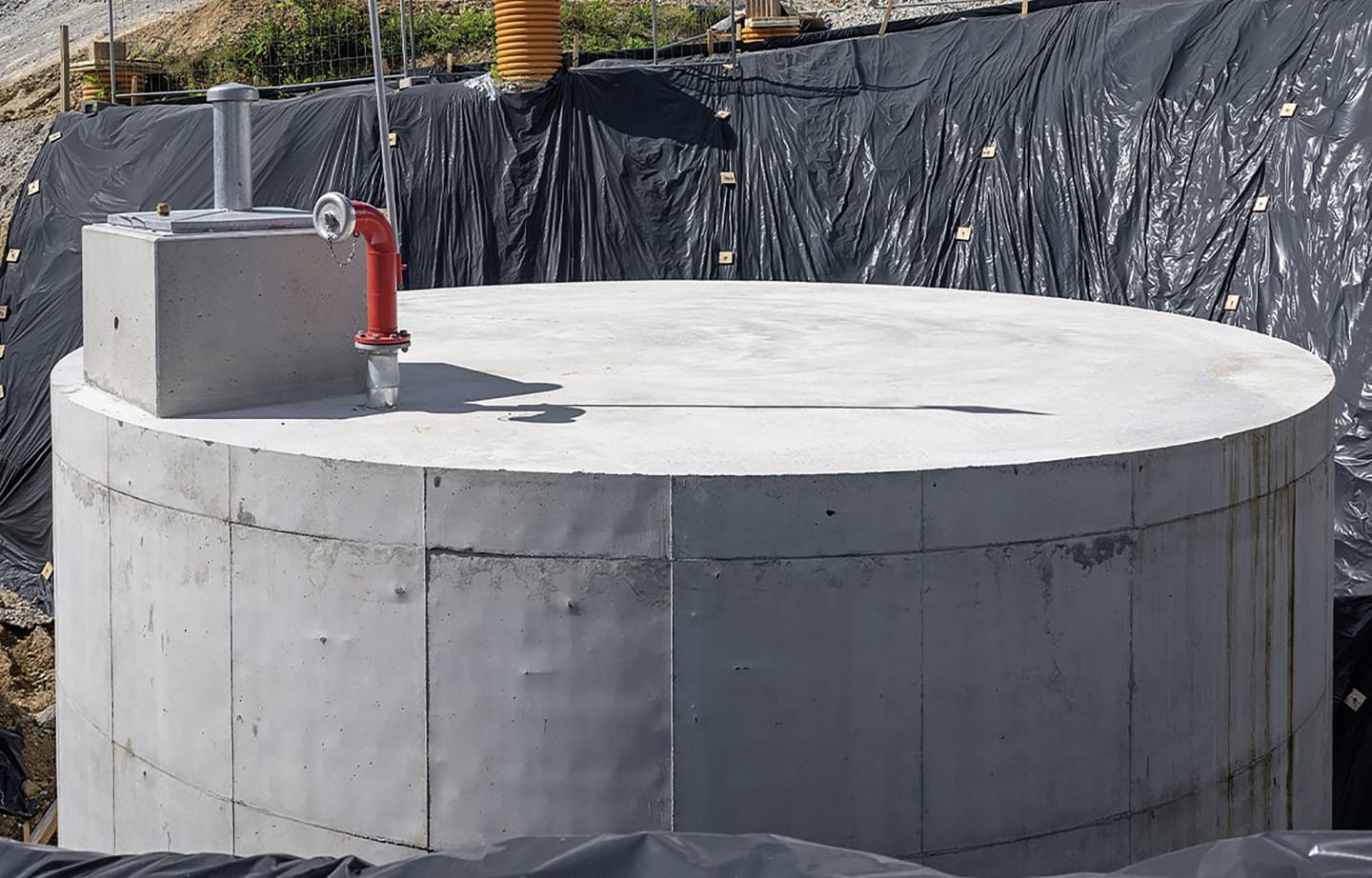 Wasserbehälter aus Beton