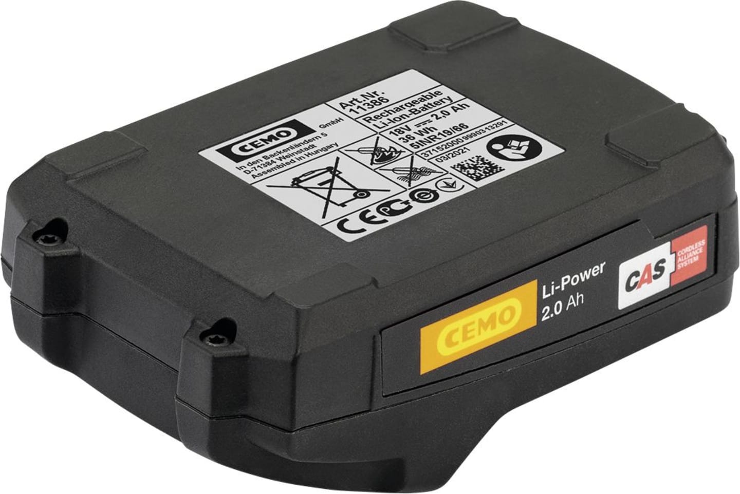 Cemo Ersatzakku N/A/2,0 Ah, Cordless Alliance System (CAS), für , 11386