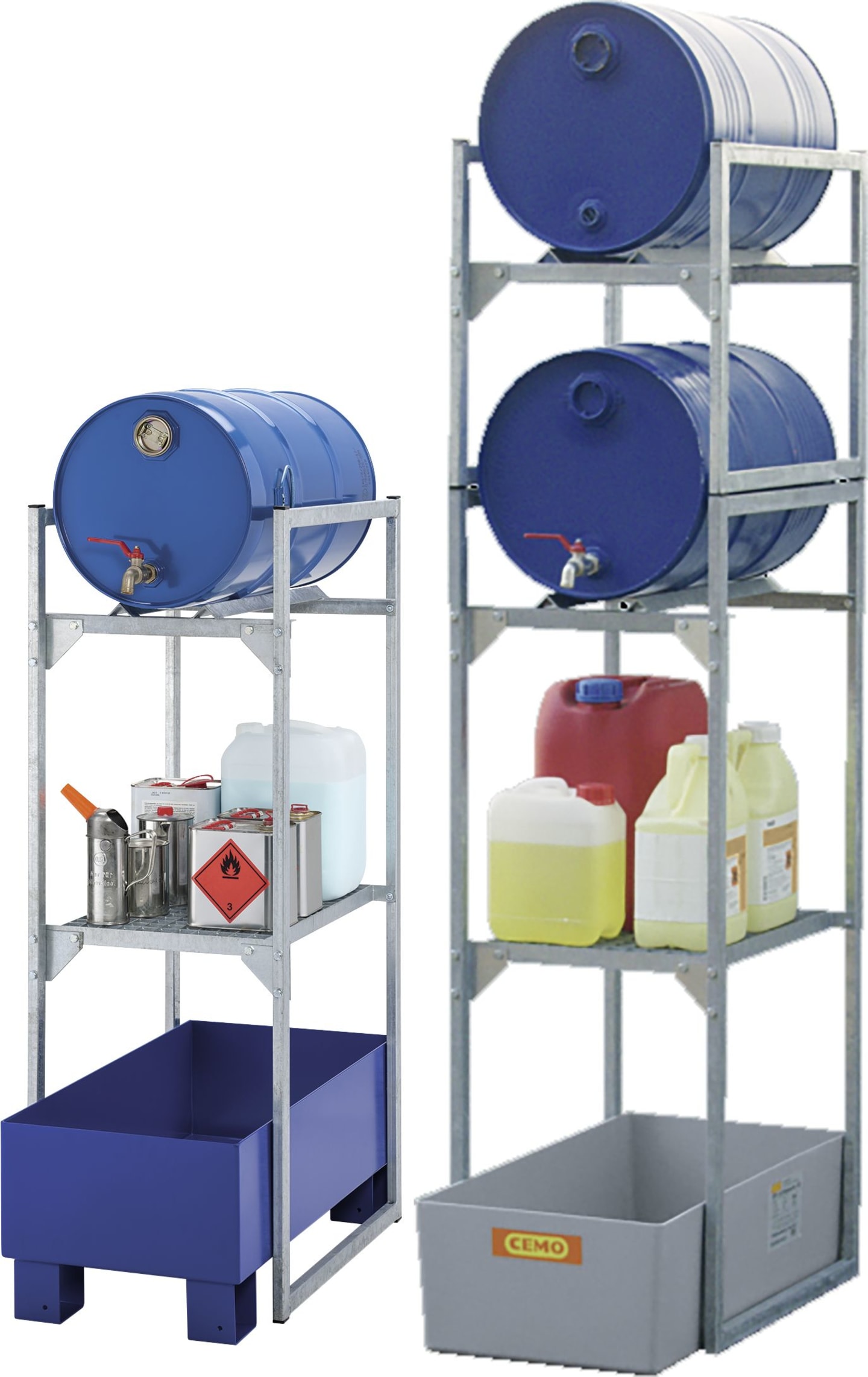 Cemo Regal "120" 82 x 131 x 45 cm, 1 x Fassauflage, 1 x Gitterrost, Wanne