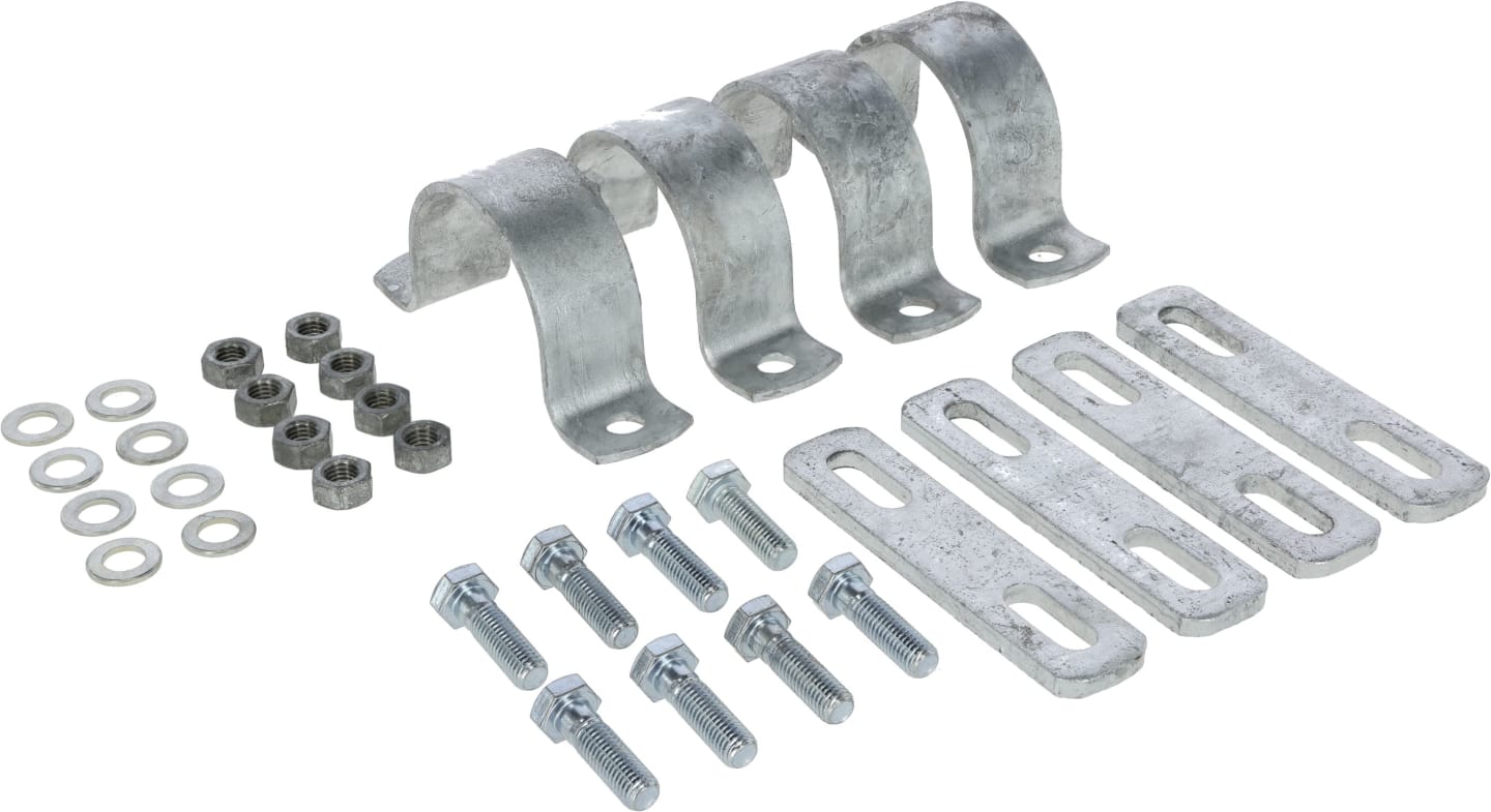 KERBL Montageset für Kratzbürste HappyCow Bully und Kratzblech 430 x 900 x 40 mm
