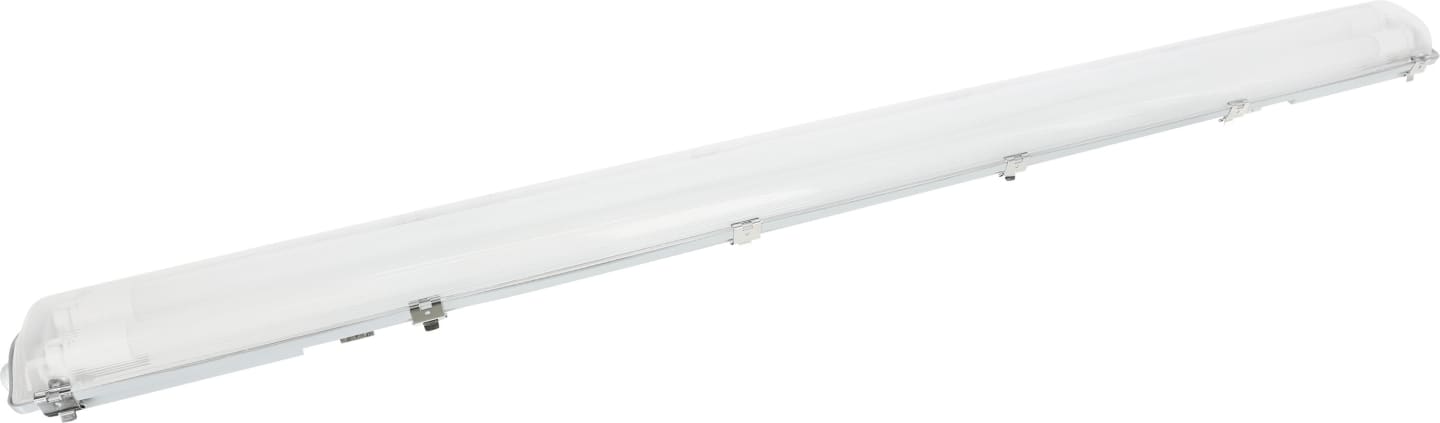 KERBL Feuchtraum-Wannenleuchte 150 cm für 2 x T8 LED-Röhre mit 26 mm Durchmesser, 345672