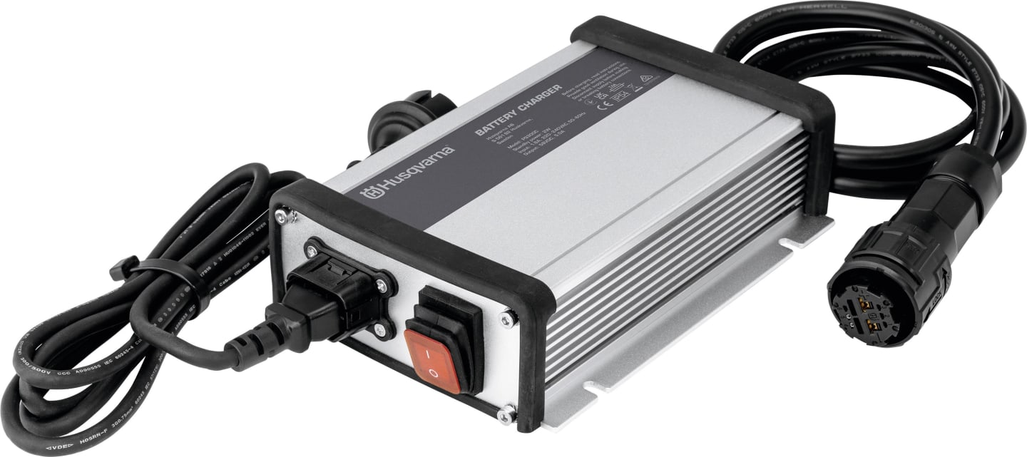 Husqvarna® Batterieladegerät "PS300C" 300 W, für Aufsitzmäher R 200iX, 5375480-01