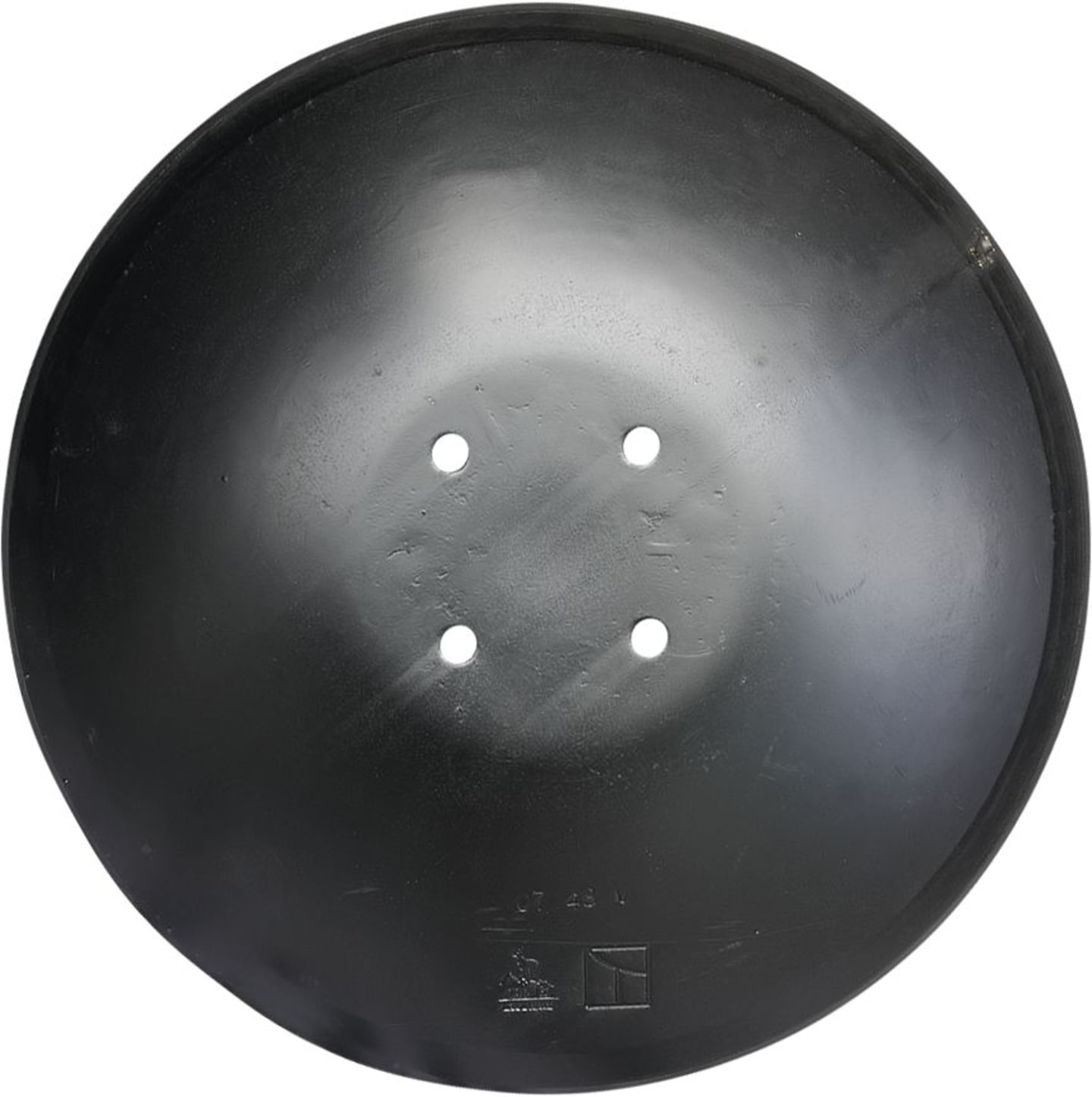 NIAUX 200 Eggenscheibe 620 x 6 mm, LK 98 mm, gewölbt, glatt, flacher Ansatz, für universal, 31-0634