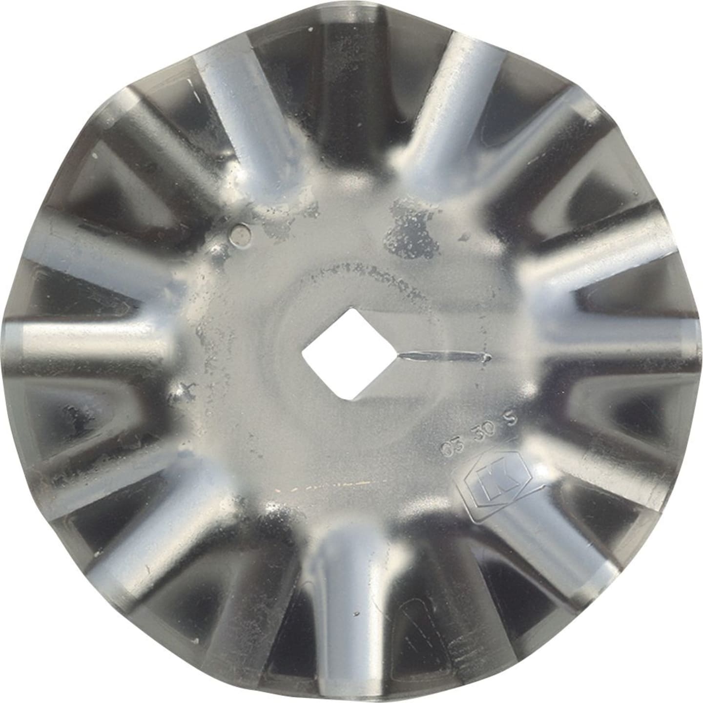 NIAUX 200 Eggenscheibe 560 x 5 mm, ZB Vierkant, 41 x 41 mm, gewölbt, gewellt, für universal, 31-456040