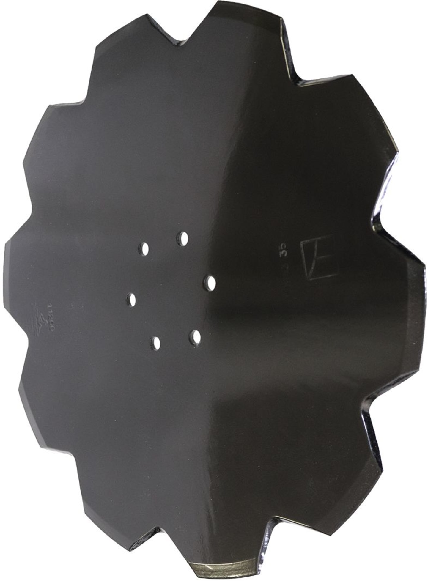 NIAUX 200 Sechscheibe 500 x 5 mm, LK 100 mm, gewölbt, gezahnt, für Huard, Kuhn, 31-0995