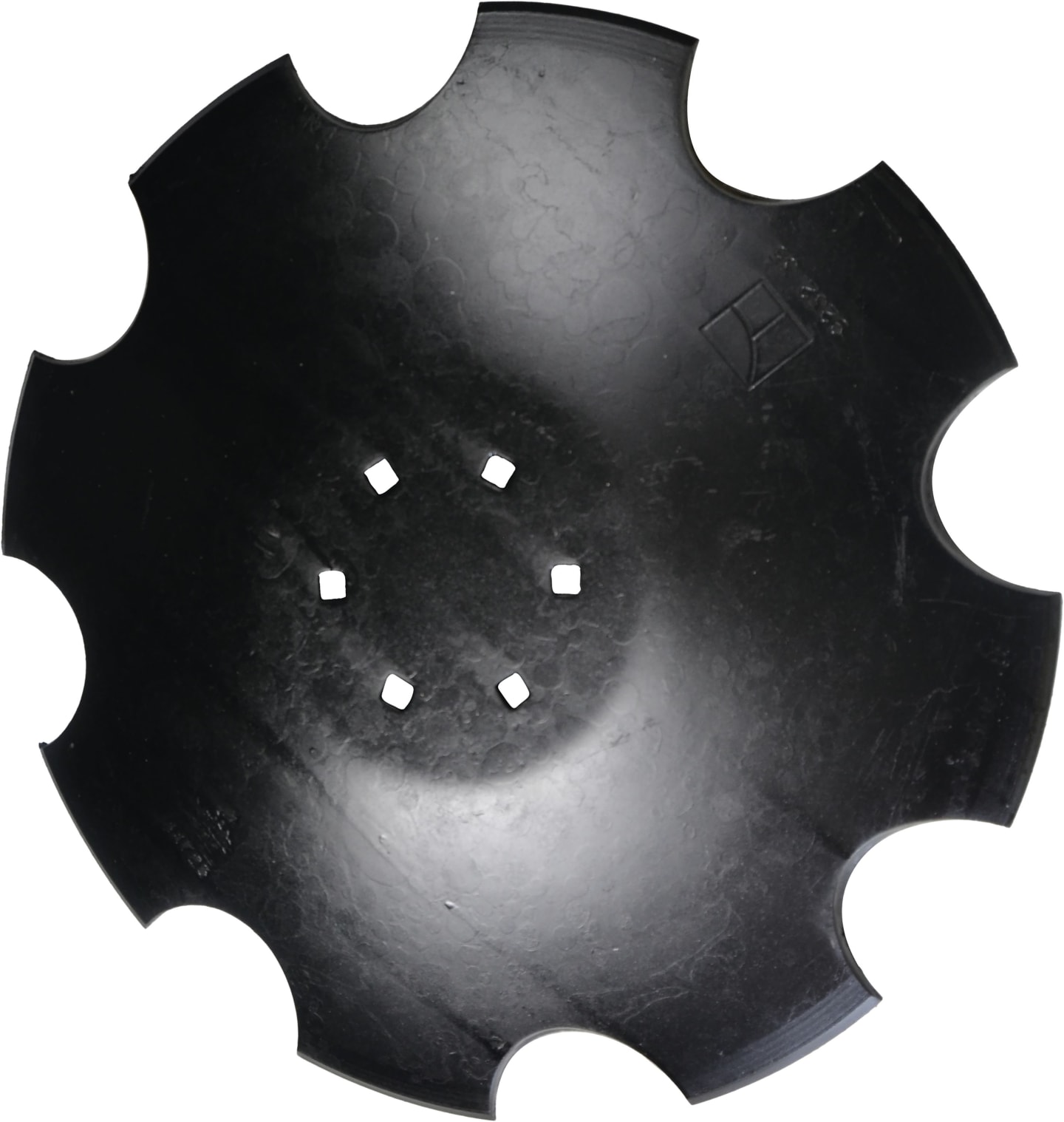 NIAUX 200 Eggenscheibe 460 x 5 mm, LK 100 mm, gewölbt, gezahnt, flacher Ansatz, für Kuhn, 31-0969