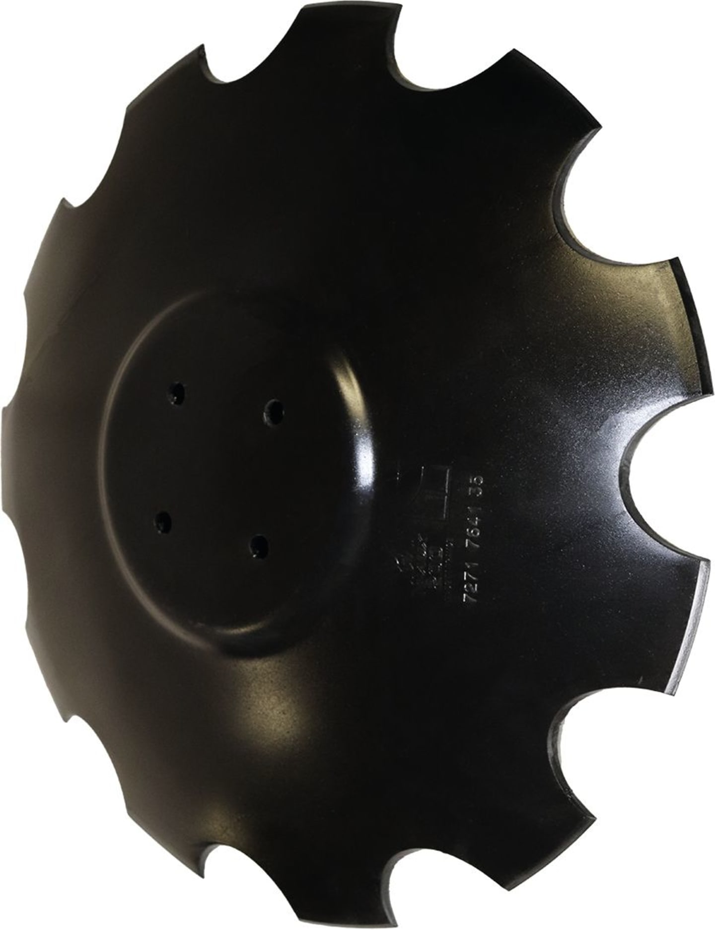NIAUX 200 Eggenscheibe 570 x 5 mm, LK 110 mm, gewölbt, gezahnt, flacher Ansatz, für universal, 31-222IO20058