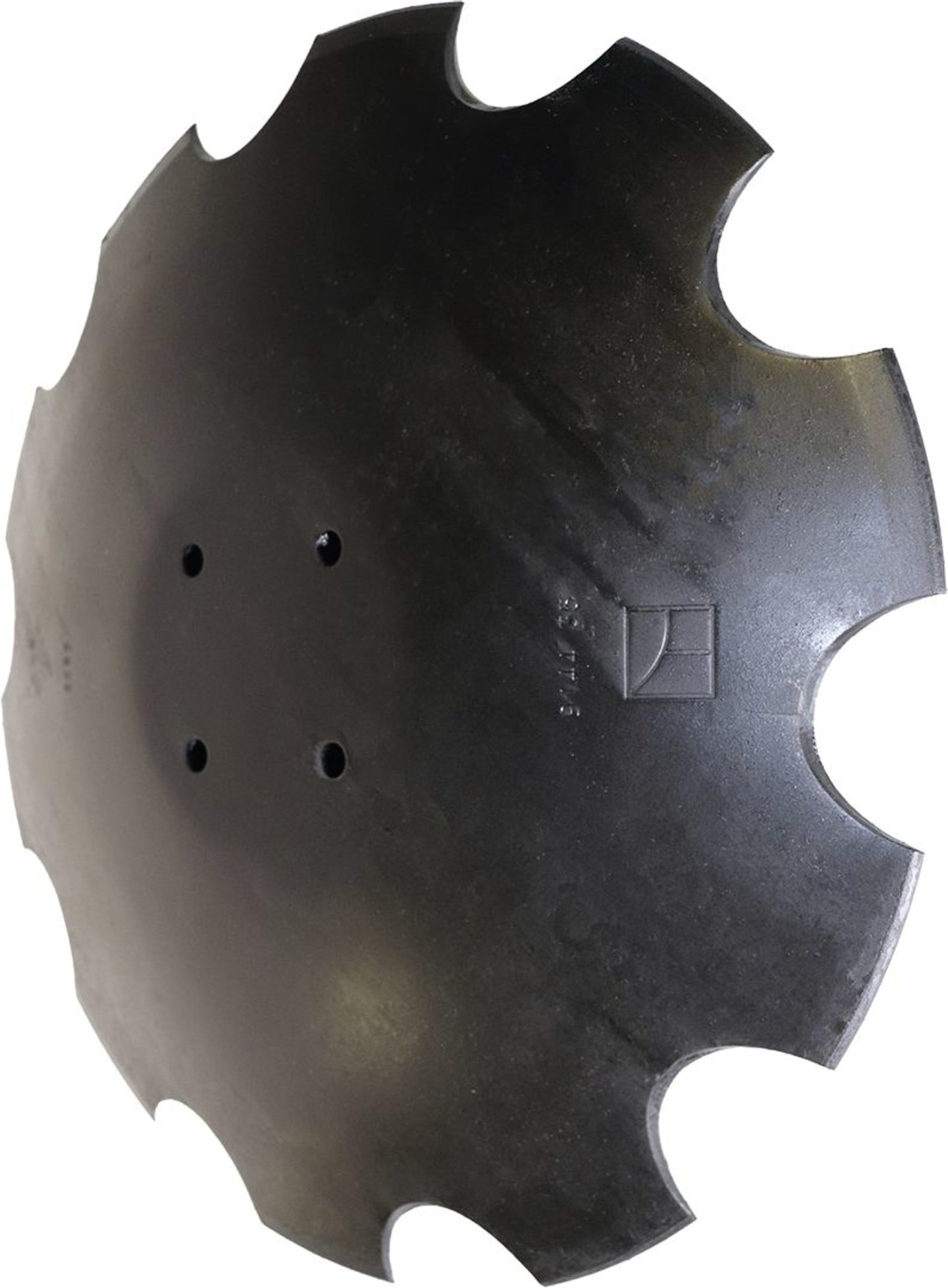 NIAUX 200 Eggenscheibe 510 x 4 mm, LK 110 mm, gewölbt, gezahnt, flacher Ansatz, für Pöttinger, 31-0584