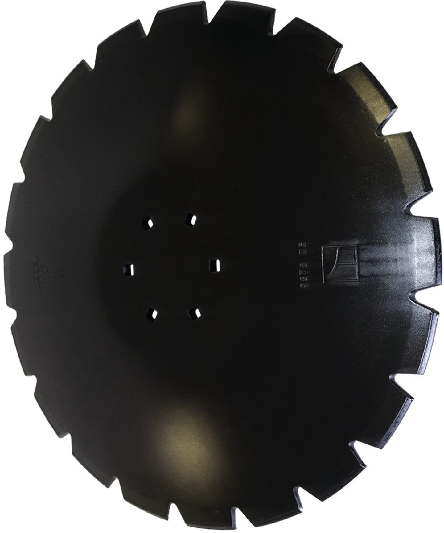 NIAUX 200 Eggenscheibe 510 x 6 mm, LK 100 mm, gewölbt, gezahnt, flacher Ansatz, für Kuhn, 31-1008