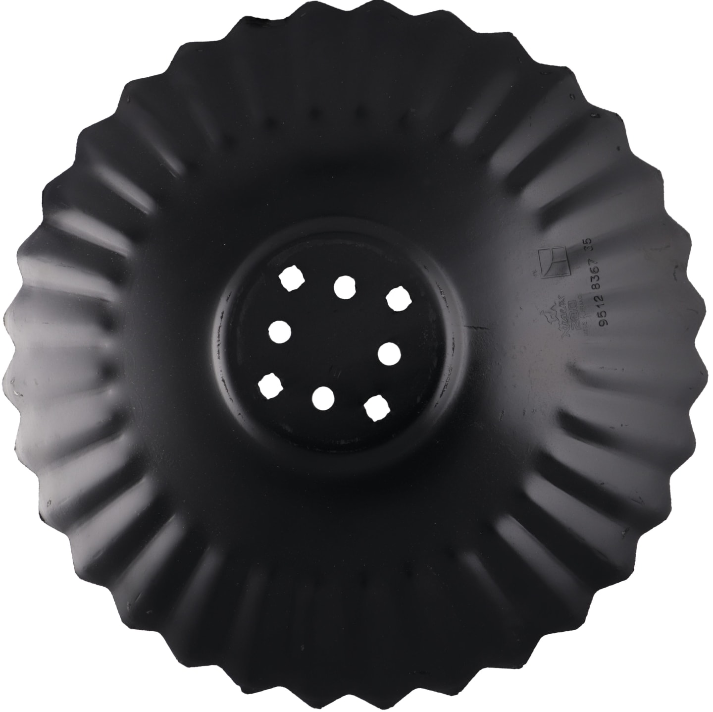 NIAUX 200 Eggenscheibe 560 x 5 mm, LK 80/110 mm, gewölbt, gewellt, gezahnt, für Agrisem, 31-1028