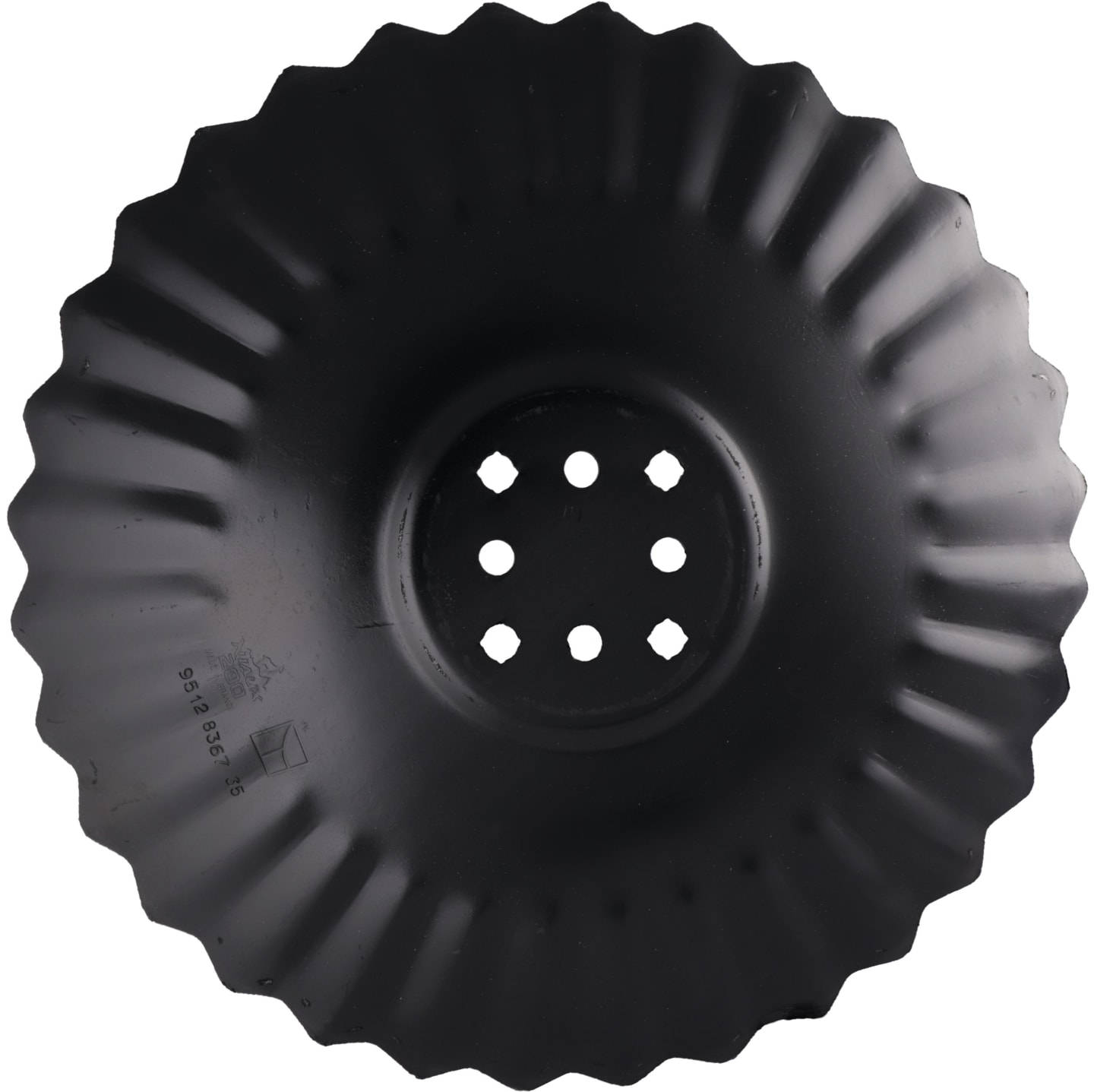 NIAUX 200 Eggenscheibe 610 x 5 mm, LK 80/110 mm, gewölbt, gewellt, gezahnt, für Agrisem, 31-1029