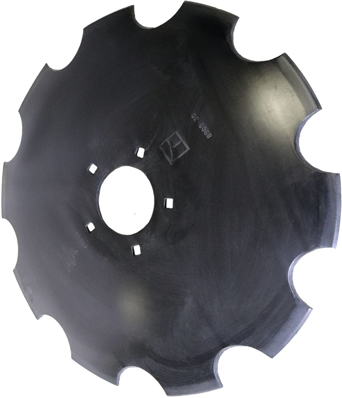 NIAUX 200 Eggenscheibe 568 x 6 mm, LK 140 mm, ZB rund, 95,0 mm, gewölbt, gezahnt, flacher Ansatz, für Dal-Bo, 31-0744