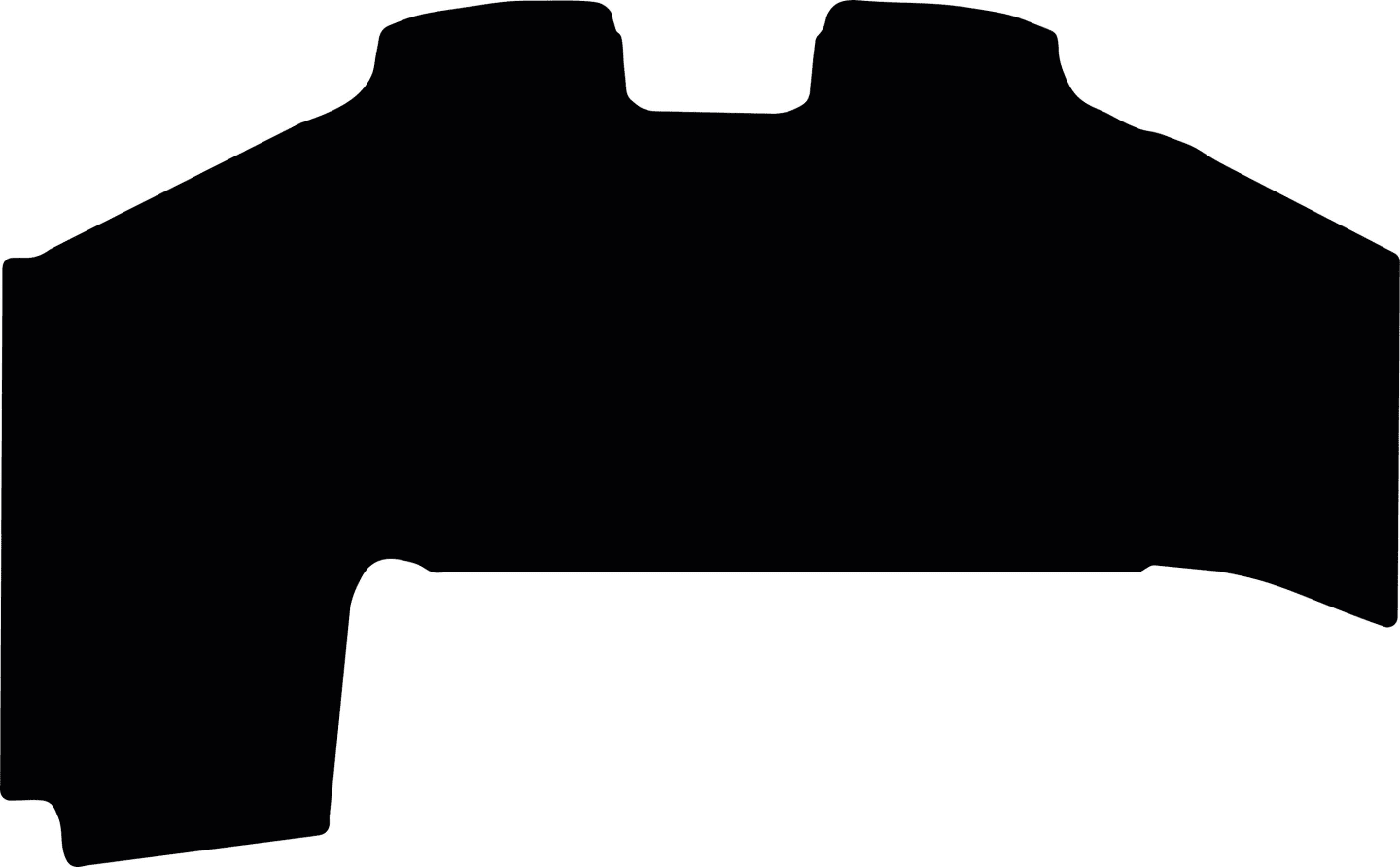 Fußmatte Velours schwarz, für Kramer Teleskoplader KL55.8T, ab Bj. 19