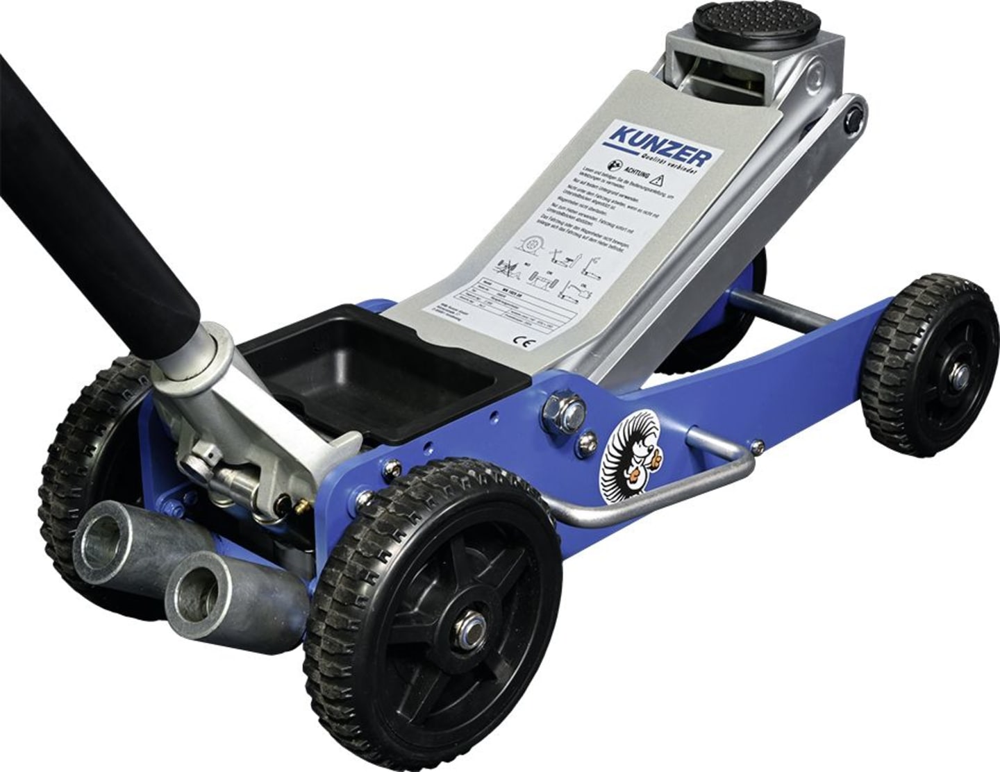 KUNZER Rangierwagenheber "Off-Road" 2,5 t, hydraulisch, für den Einsatz bei losen Untergründen wie Sand, Schotter etc., WK 1025 OR