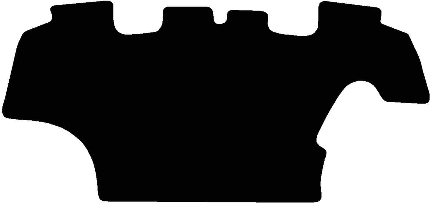 Fußmatte Velours schwarz, für Ford New Holland Traktor Serie T6, mit Schaltung, ab Bj. 12