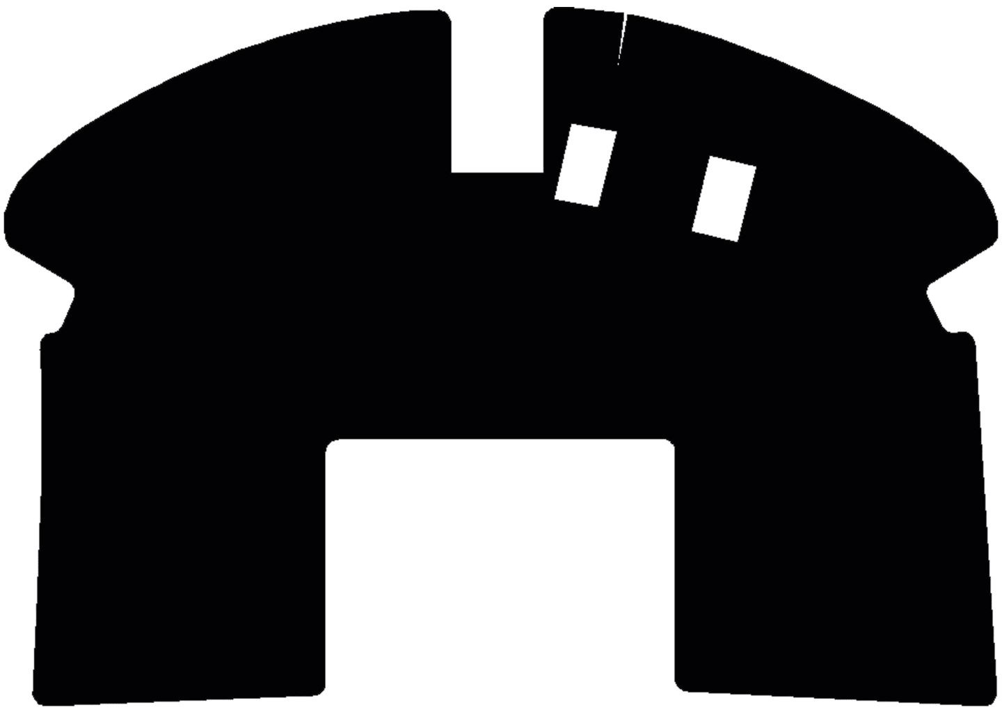 Fußmatte Velours schwarz, für Krone Mähaufbereiter Big M II, Bj. 04 – 12