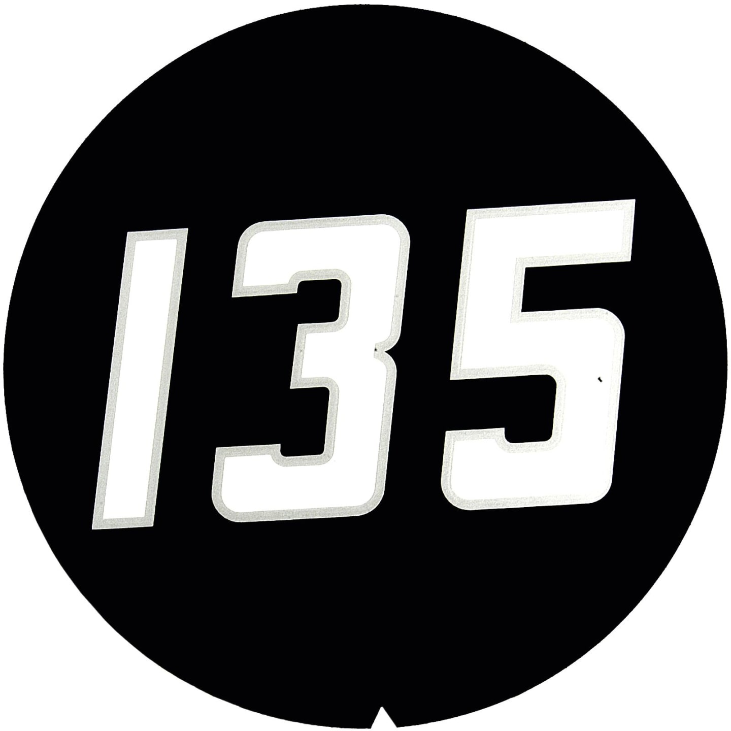 Typenschild "MF135" (USA) für Traktor Massey Ferguson 135, 135 Petrol