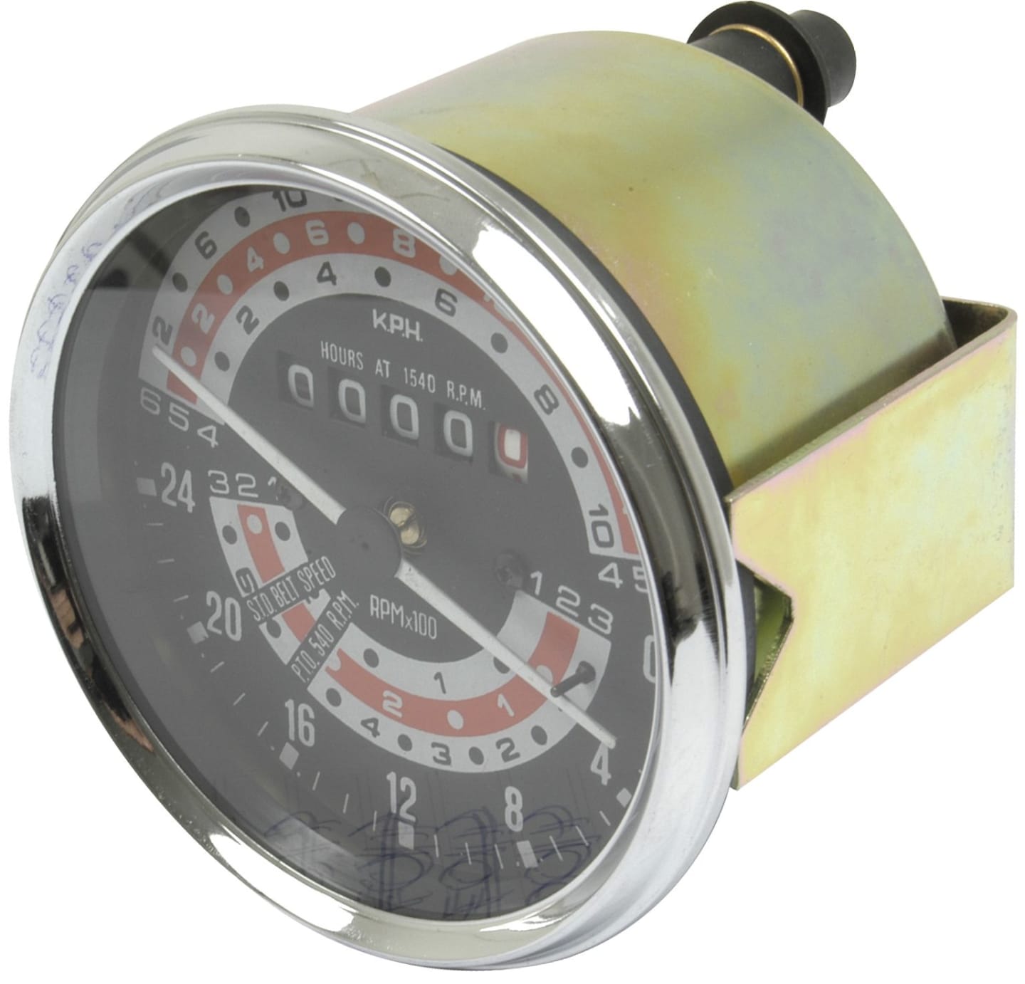 Traktormeter Ø 78/89 mm, 0 bis 24 km/h, für Traktor Massey Ferguson 50, 165, 168, 175, 178, 185, 188