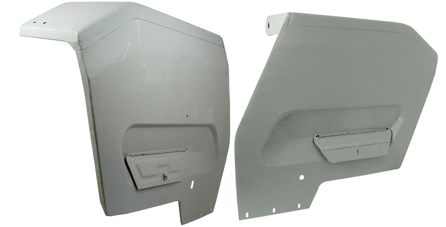 Kotflügel links/rechts Breite oben 320 mm, für Traktor Massey Ferguson 100, 200, 300