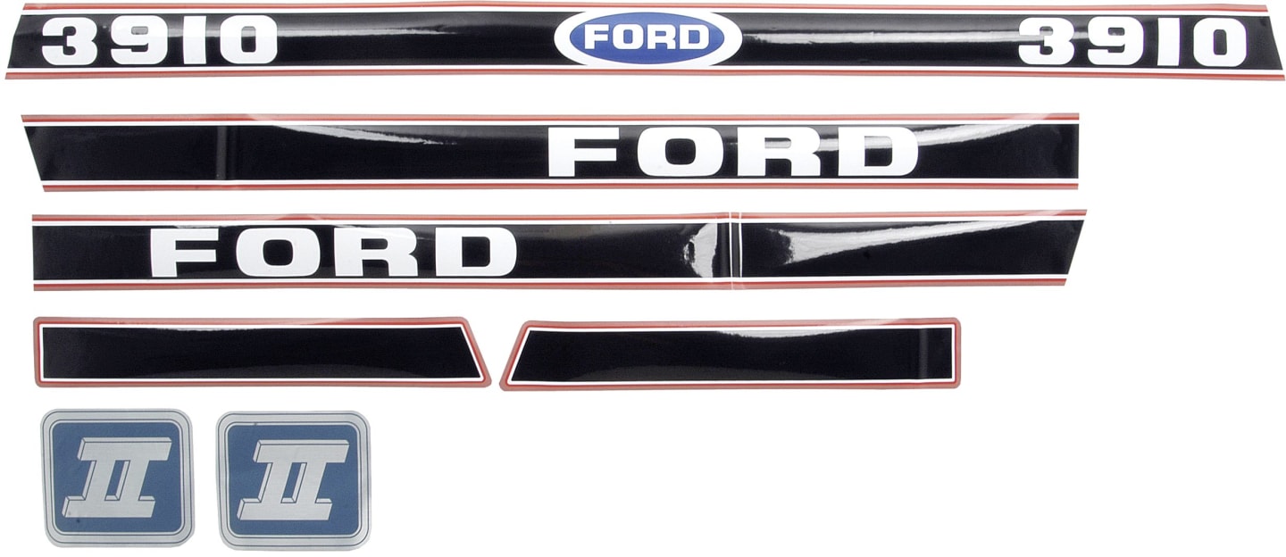 Aufklebersatz "Ford 3910 Force II" ab Bj. 86 für Ford New Holland, Vergl. Nr. Ford New Holland: 83953030